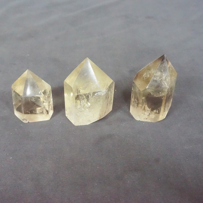 2.2LB 20Pcs Natural Rainbow Citrine Quartz Crystal Point Tower Polished Healing