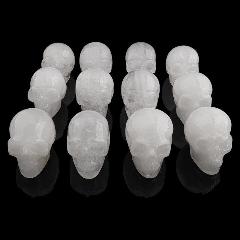 1pc 2” Natura Crystal Carved Crystal Skull,Realistic – Skull Gemstone & Crystal