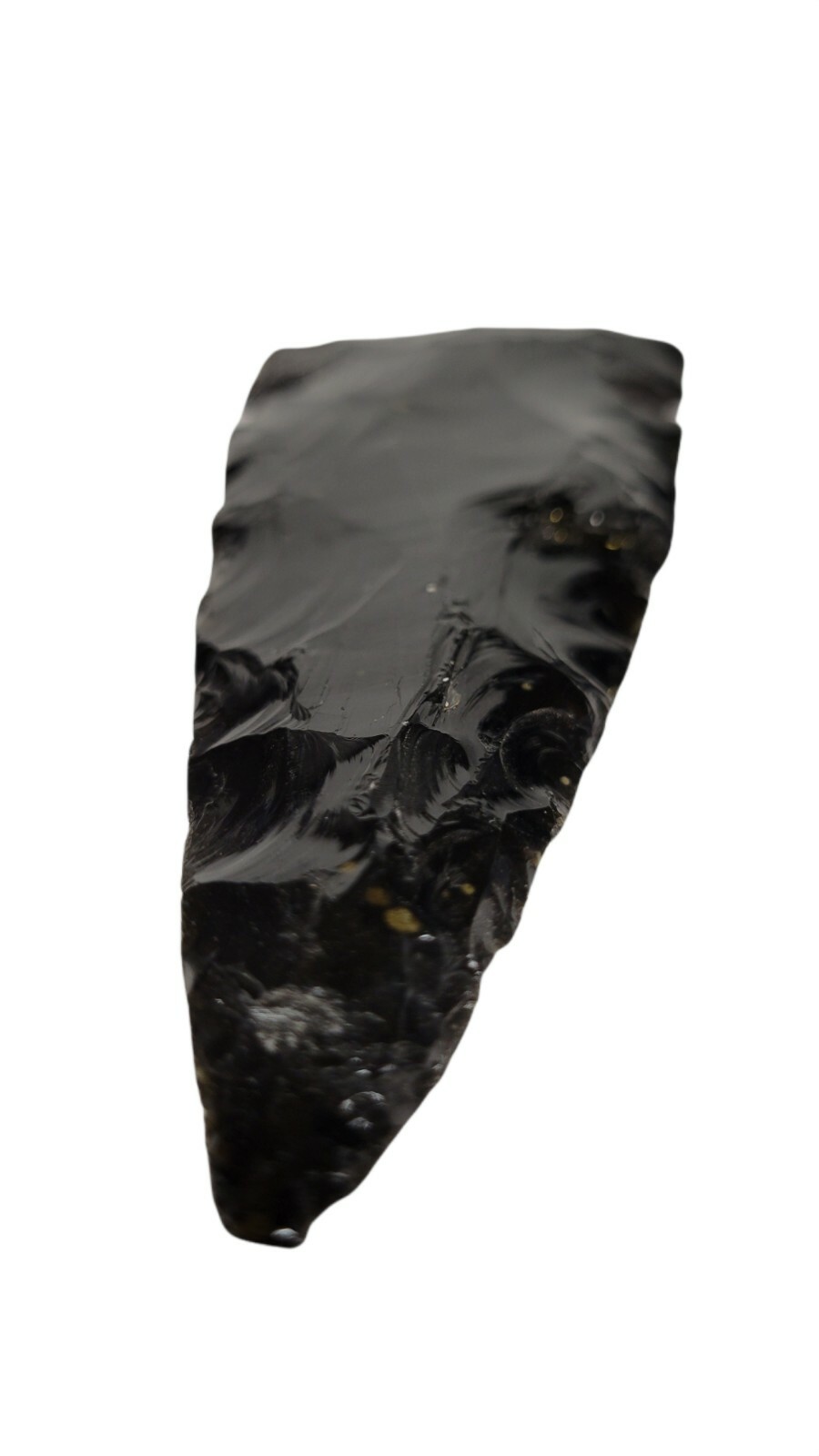 Black Obsidian Spearhead, Obsidian Arrow, Black Obsidian, 5.5 Inches