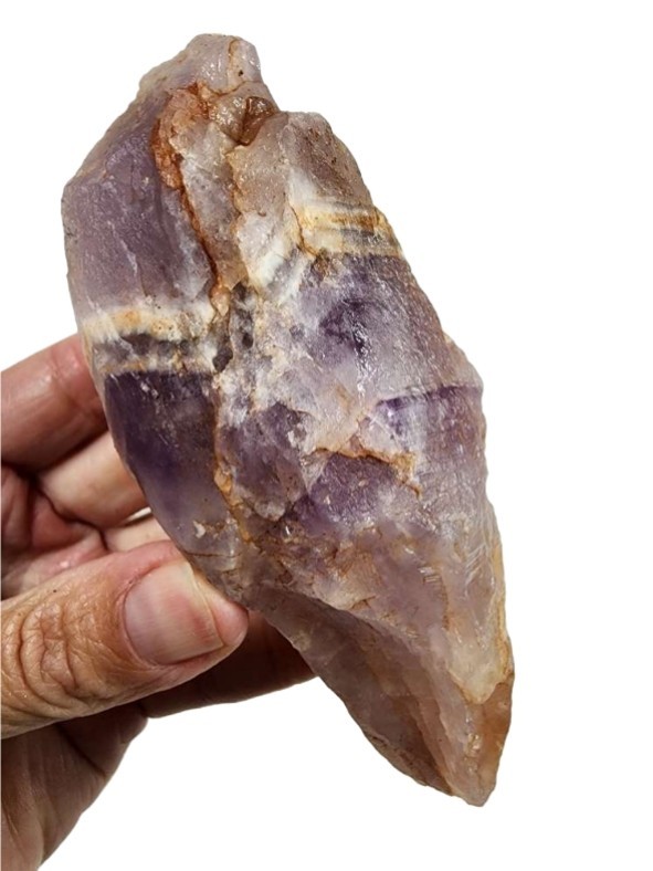 Amethyst Hematite Crystal Point 194.3 grams