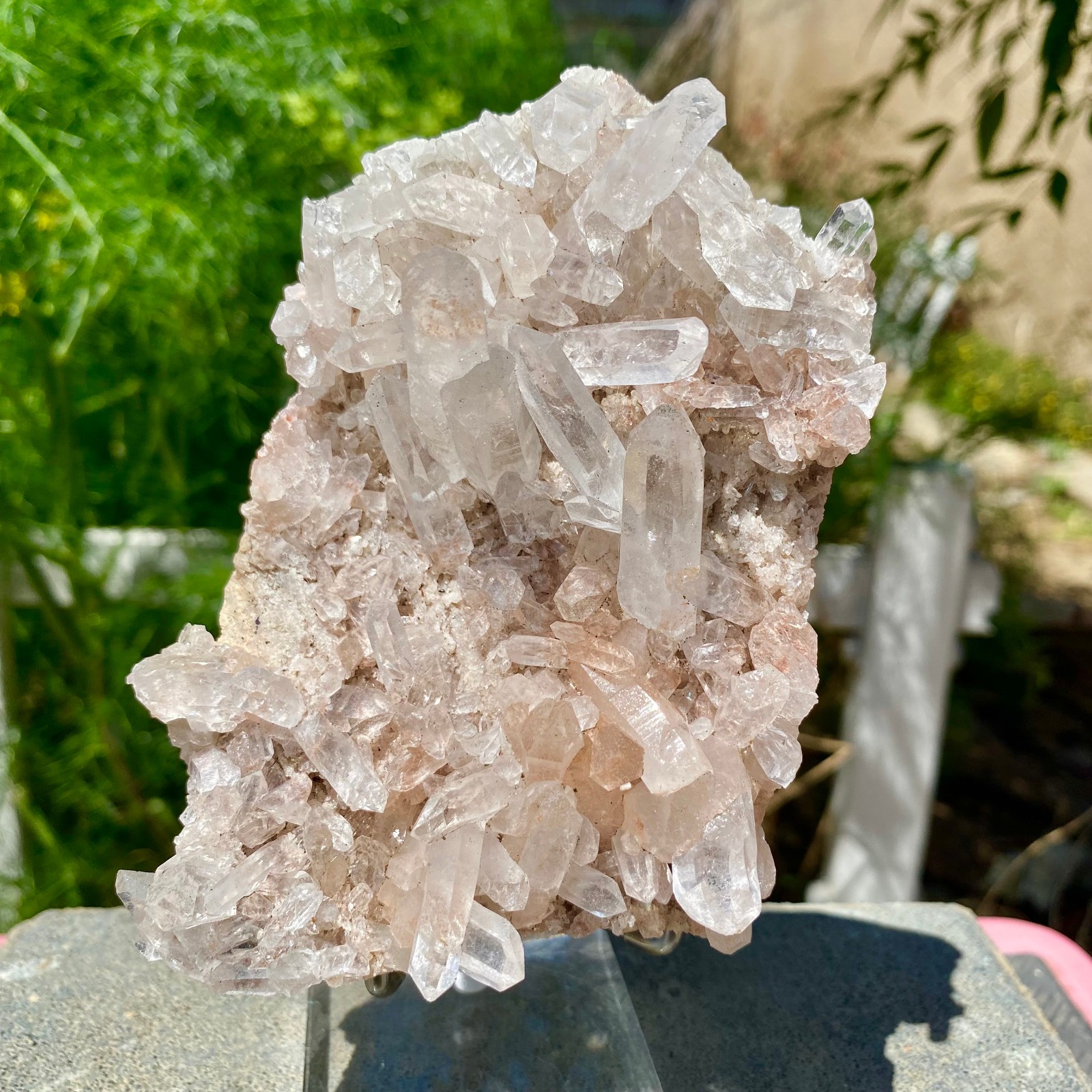 405G A+++Large Natural white Crystal Himalayan quartz cluster /mineralsls