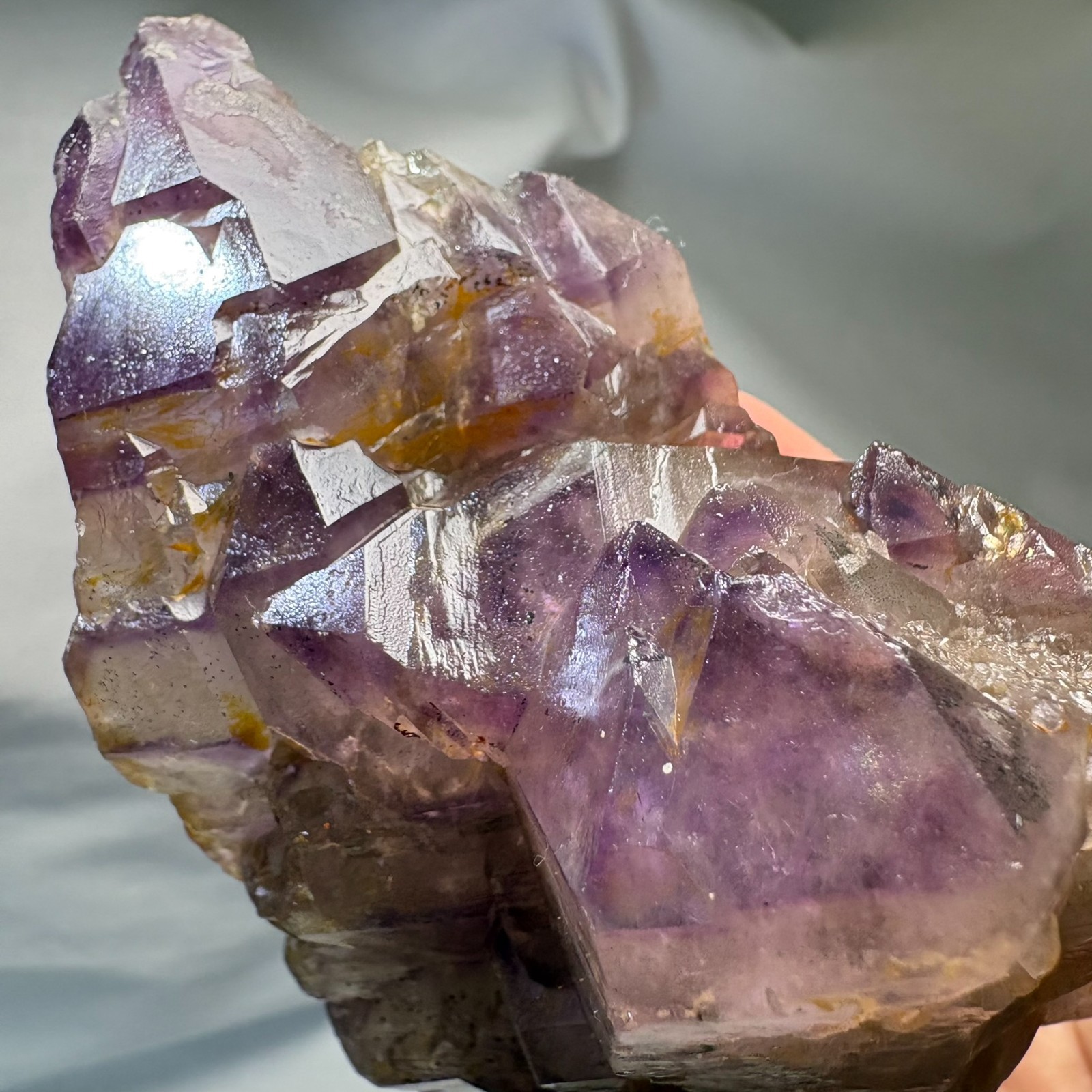Large Double-Sided Cathedral Amethyst Cluster Crystal Specimen Heal Meditation