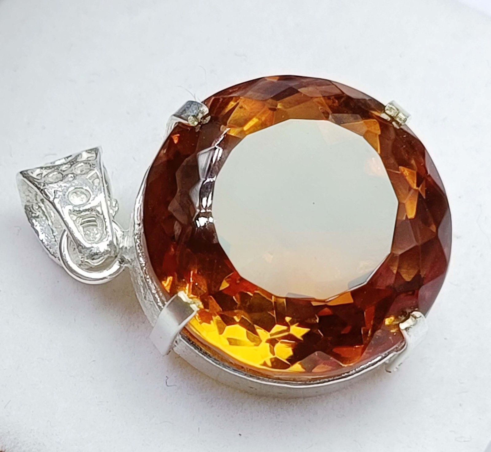 Natural Alexandrite Color Change 73.35 Ct 925 Solid Silver Pendant IGL Gems 5JST