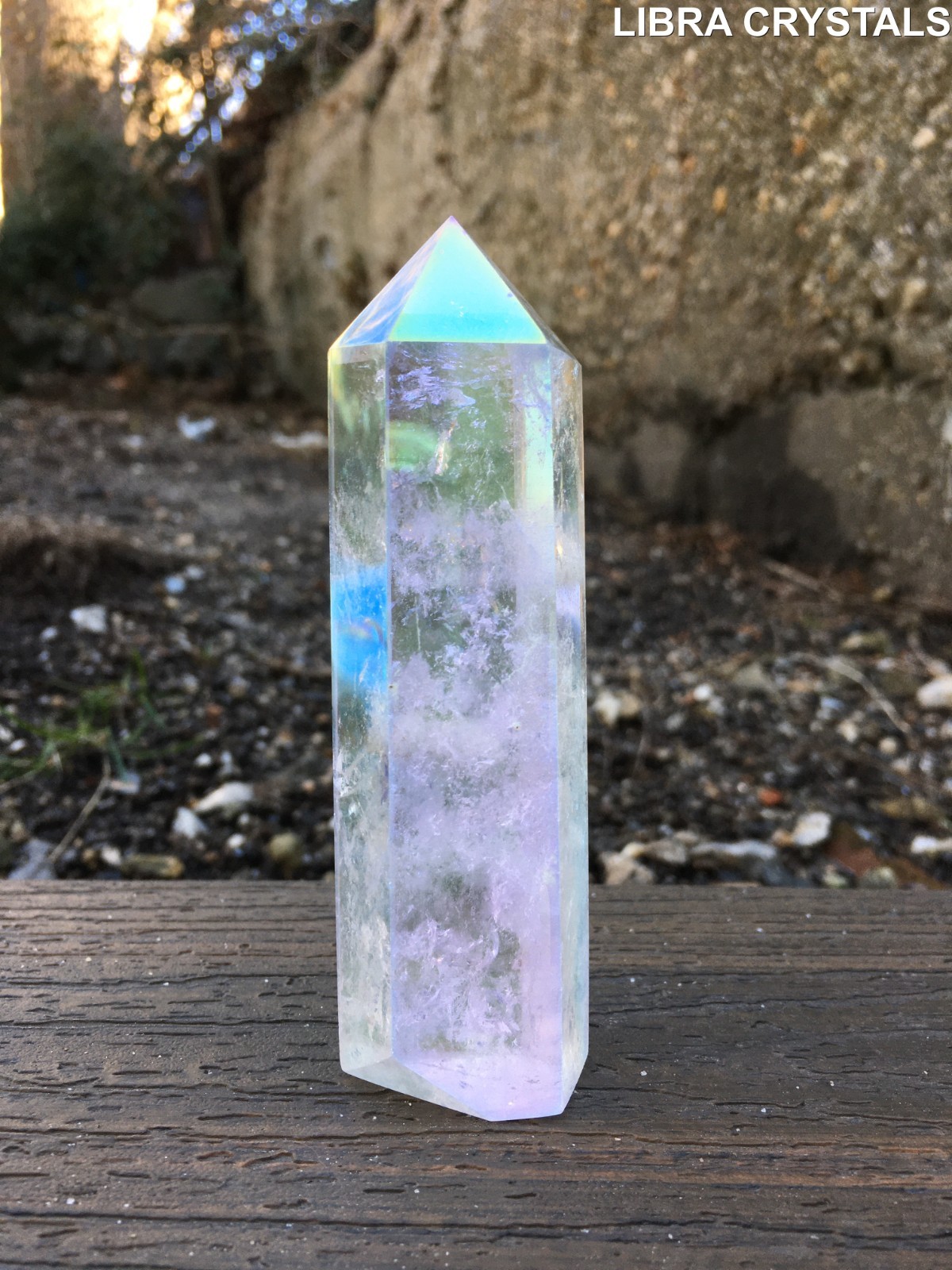 Crystal Points Crackle Quartz Multicolor Color Towers