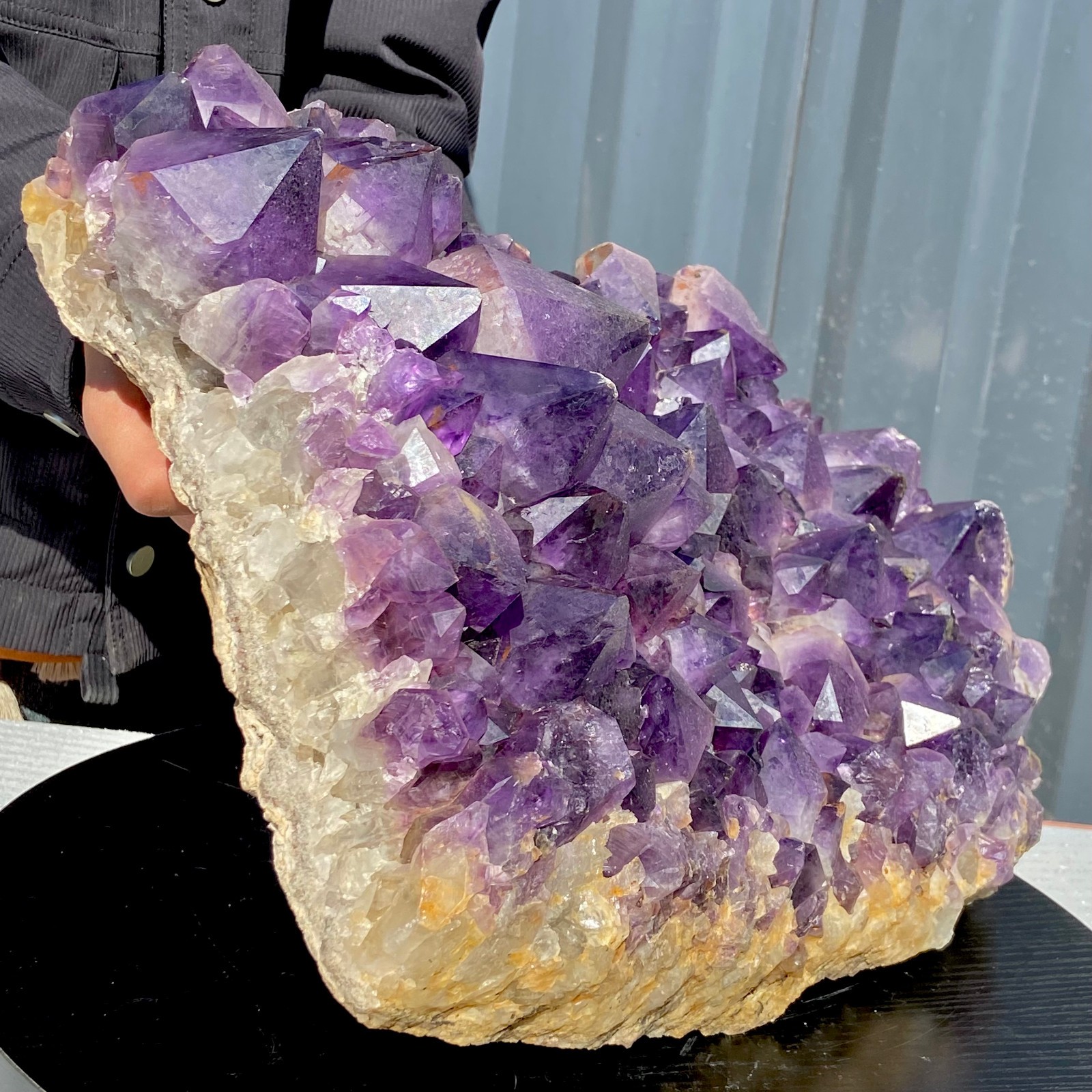 42.54LB Natural amethyst Cluster Quartz Crystal backbone mineral Specimen Healin