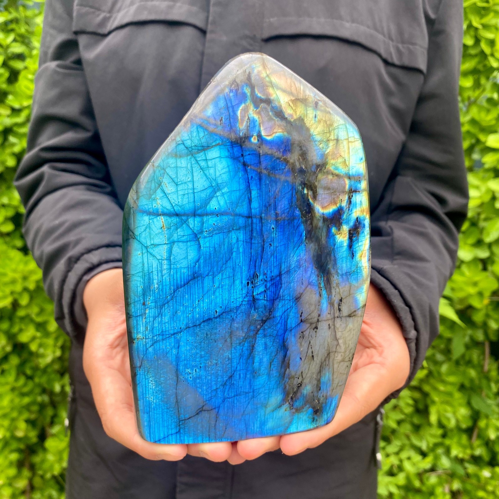 3.63LB Natural elongated stone Madagascar polished crystal healing stone