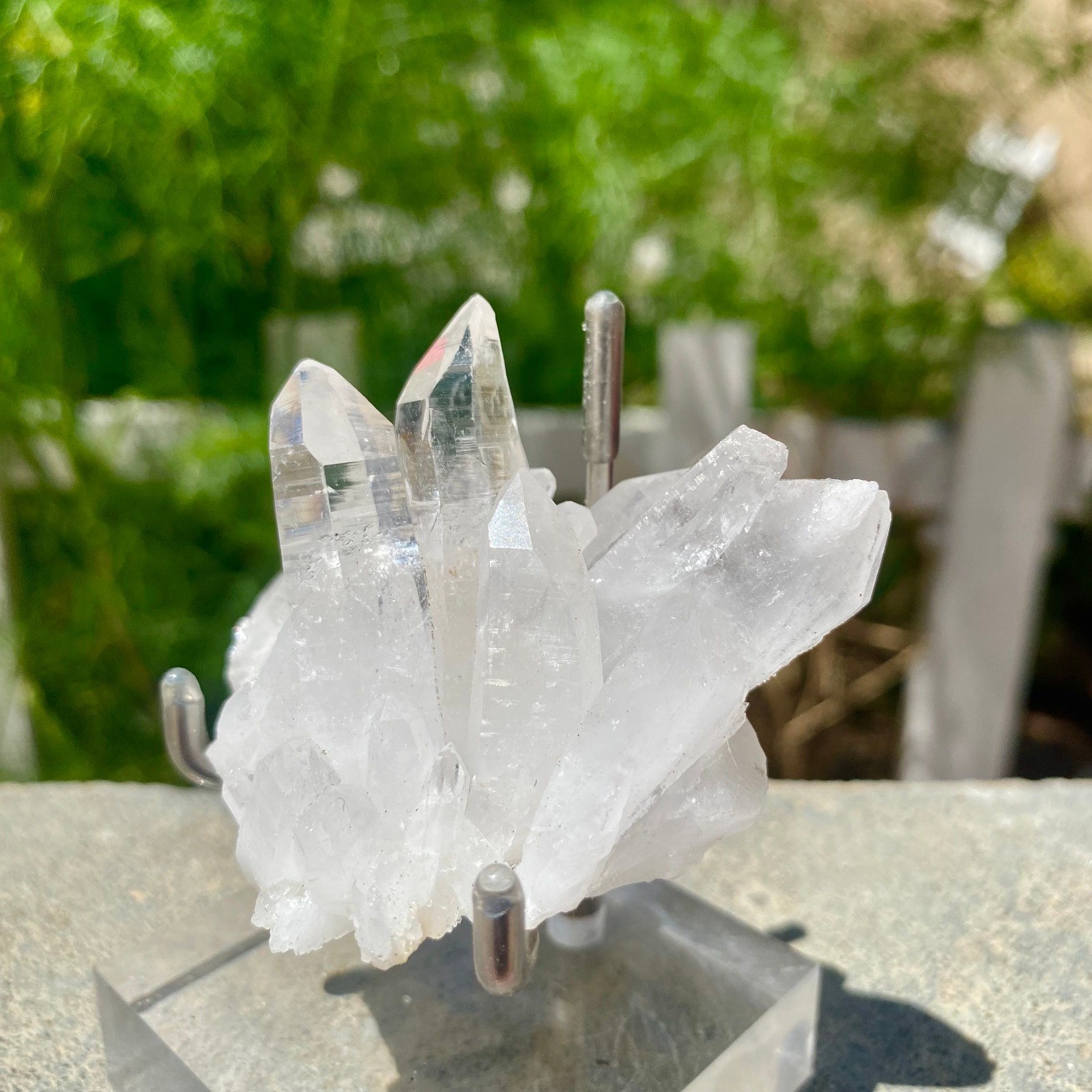 71G A+++Large Natural white Crystal Himalayan quartz cluster /mineralsls