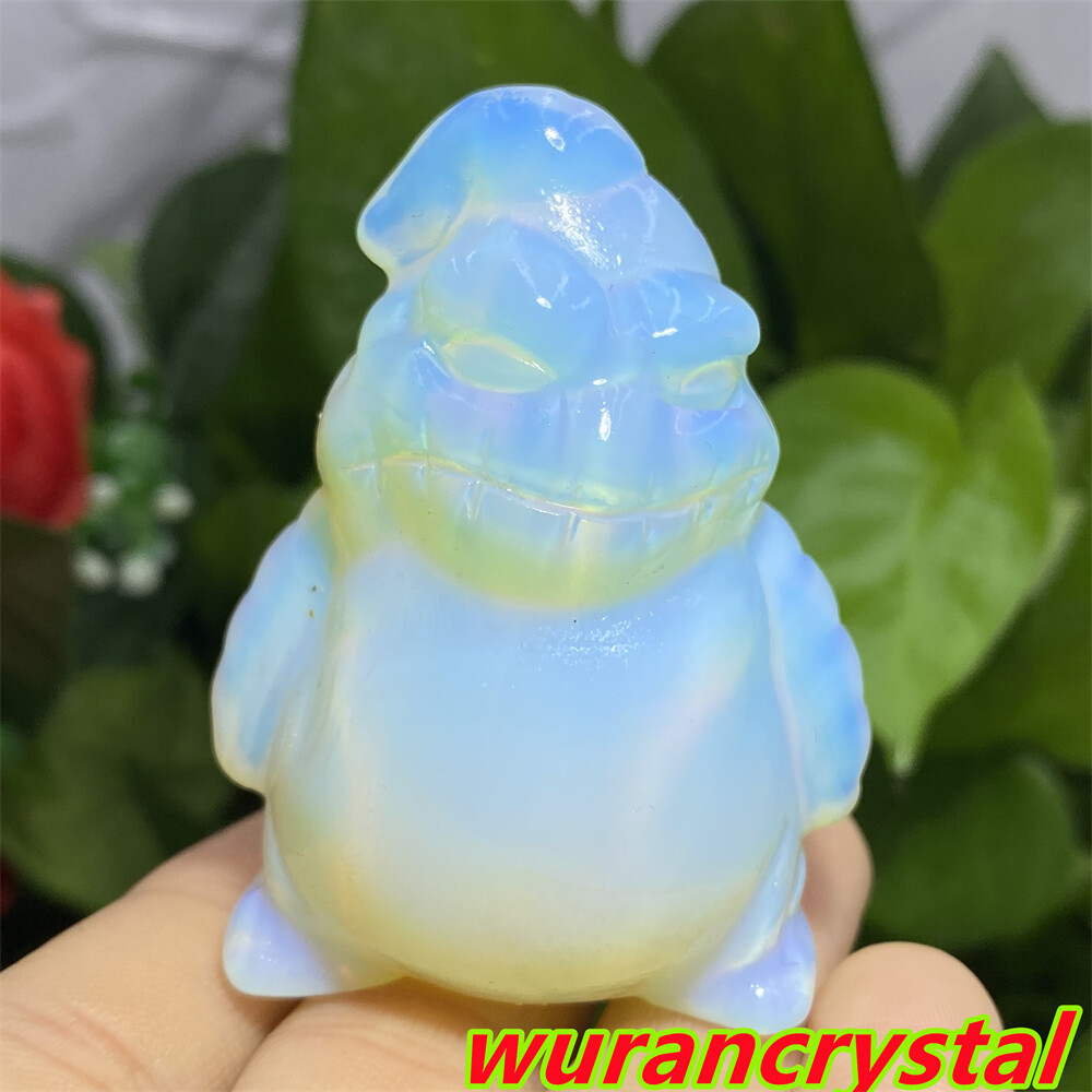 Top Opalite Oogie Boogie Skull Crystal Carved point Christma Halloween gift 1pc