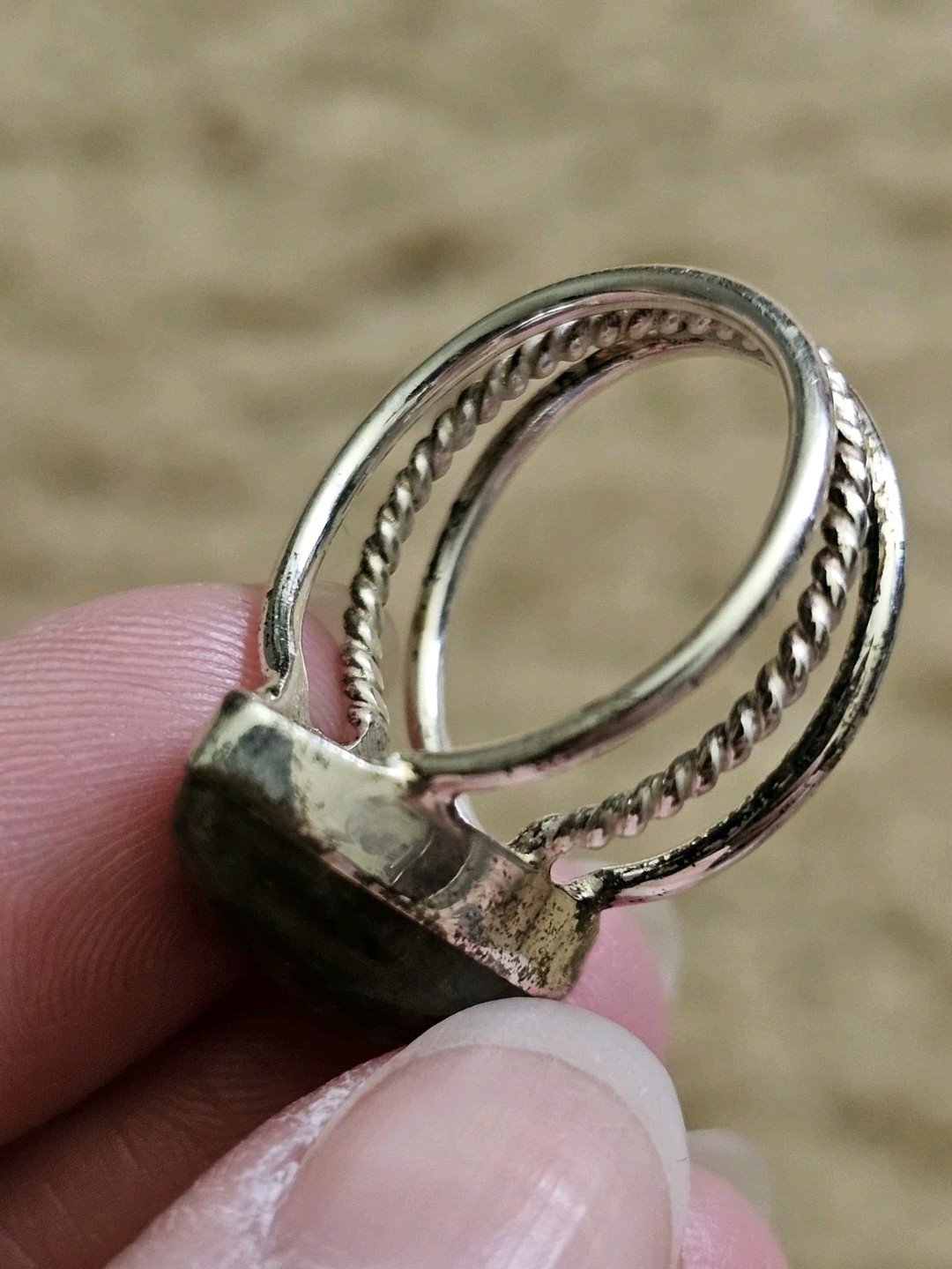 Sterling Silver Labradorite Ring, Size 7, Crystals & Stones, Mineral Specimen