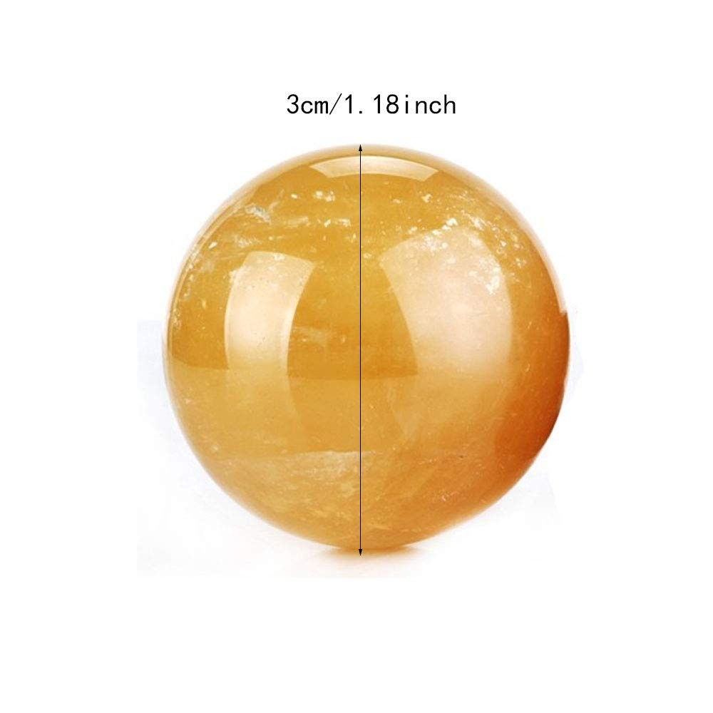 Feng Shui Natural Citrine Crystal Sphere Ball – Feng Shui Crystal for Wealth …