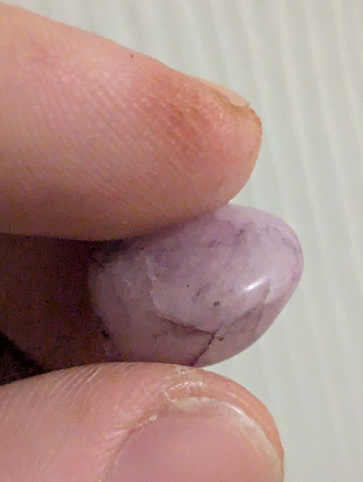 Small Light Purple/Lilac Tumbled Stone Likely From My 25-30 Year Old Collection