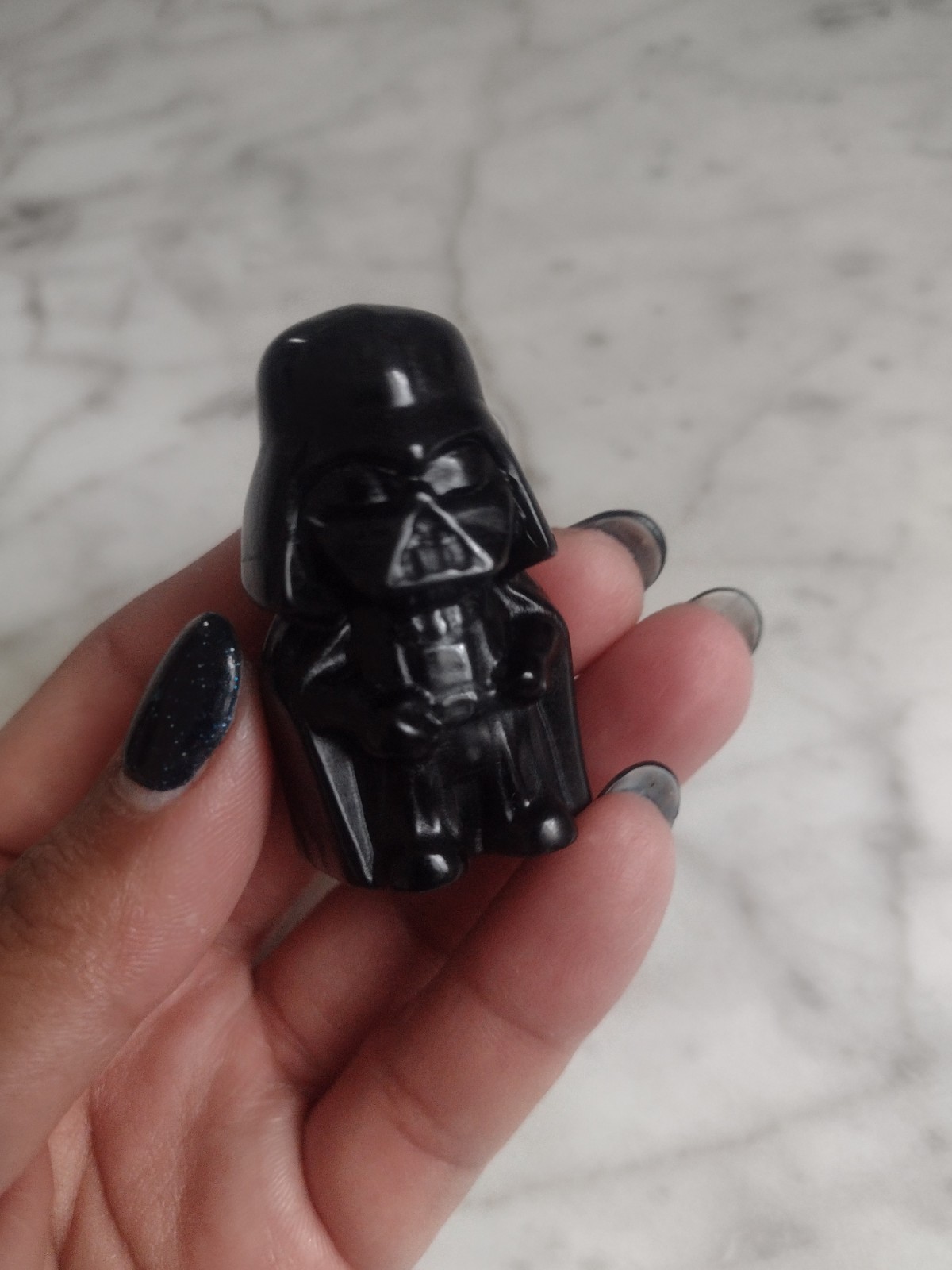 Obsidian Darth Vader Star Wars Carving Crystal Carved Stone