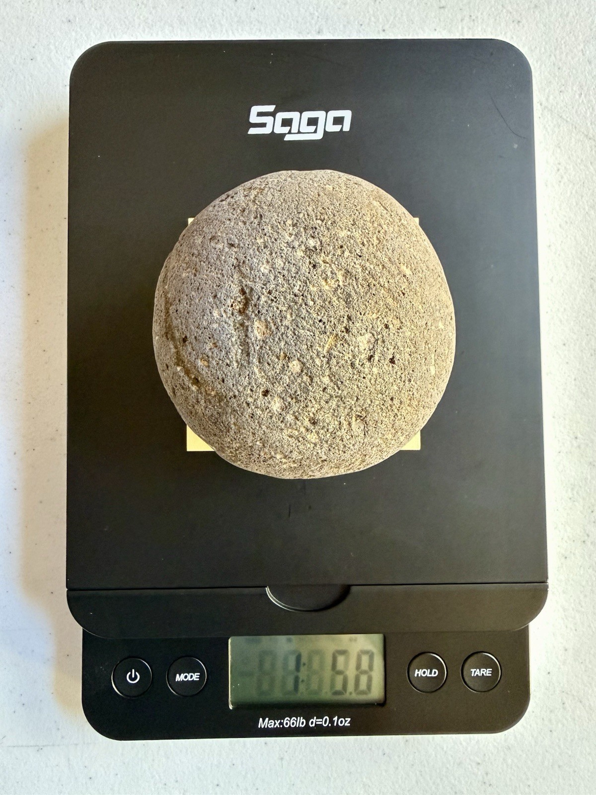 NATURAL SPHERICAL RHYOLITE OR SANDSTONE? CONGLOMERATE ROUND SPHERE STONE ROCK CA