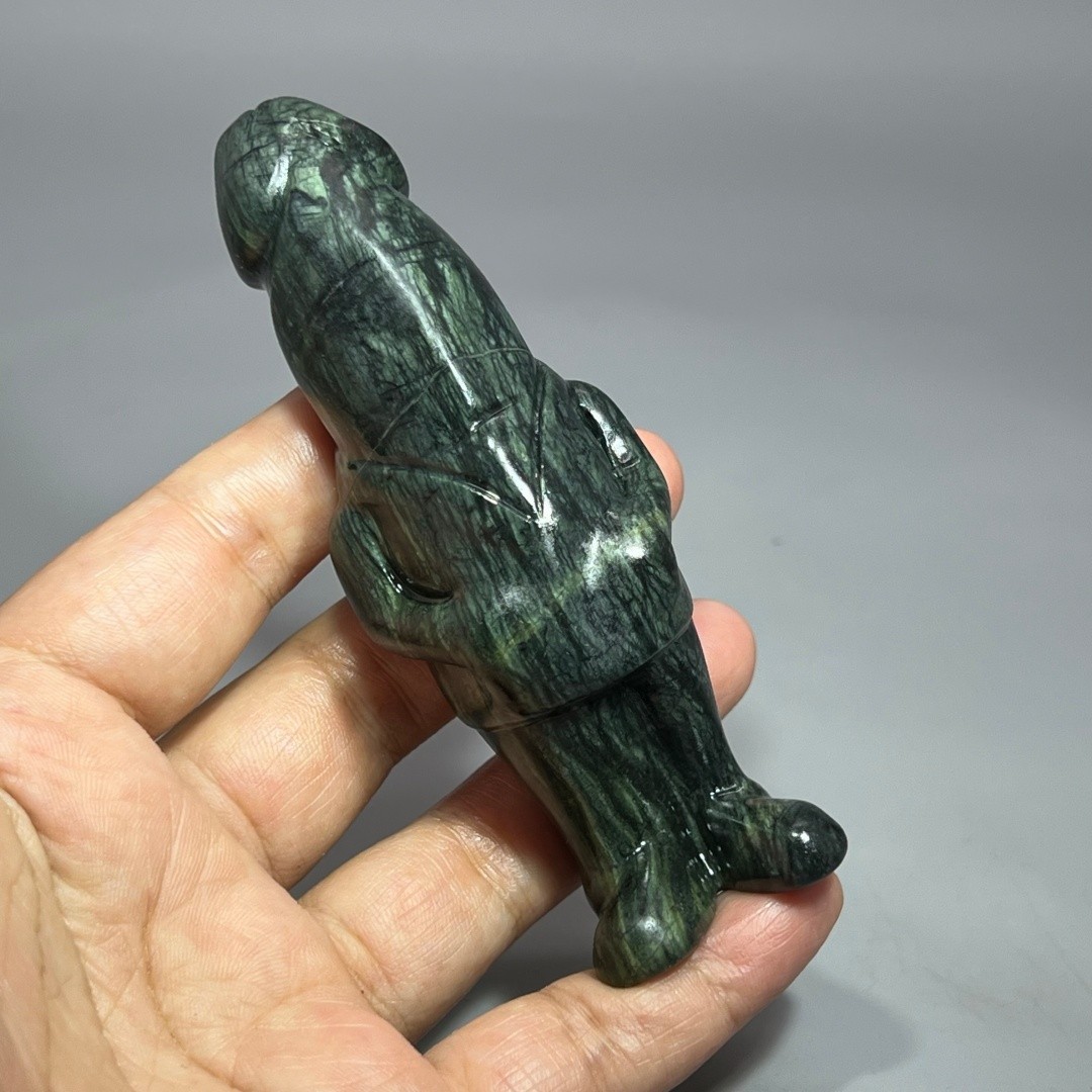 5.7″ Natural garnet Male Penis skull quartz crystal skull Figurines Healing 1pc