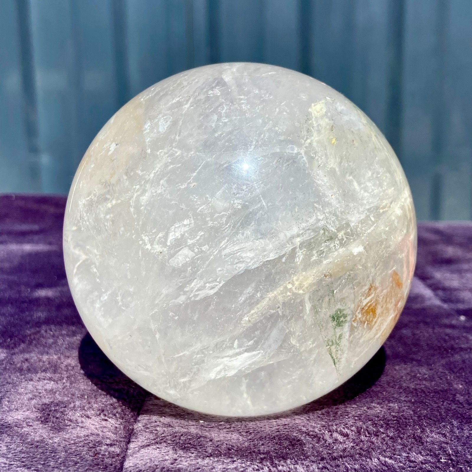 2.20LB Natural Clear Quartz Ball Crystal Gem Quartz Sphere Reiki Healing