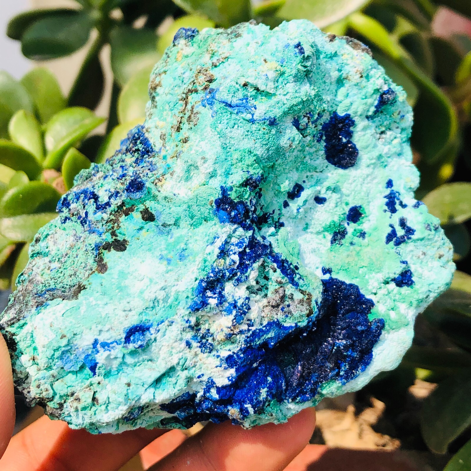 300g BEST NATURAL Azurite/Malachite crystal minerals specimens
