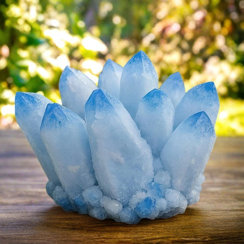 3PCS/Set Rare Natural Crystal Cluster Geode Reiki Quartz Display Collection Gift