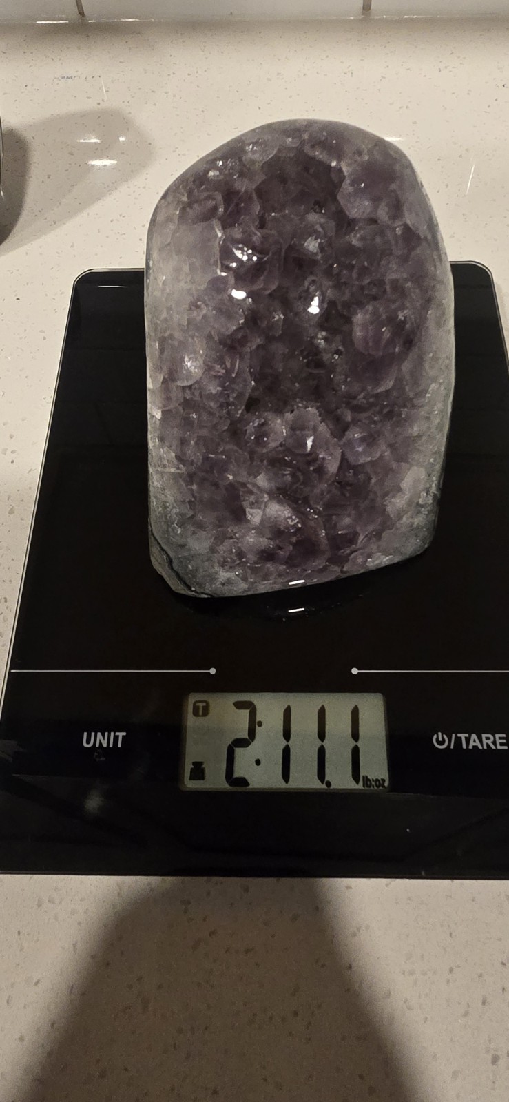 3 Amethyst Quartz Stone + 1 Agate Natural Crystal Size 5-6 in