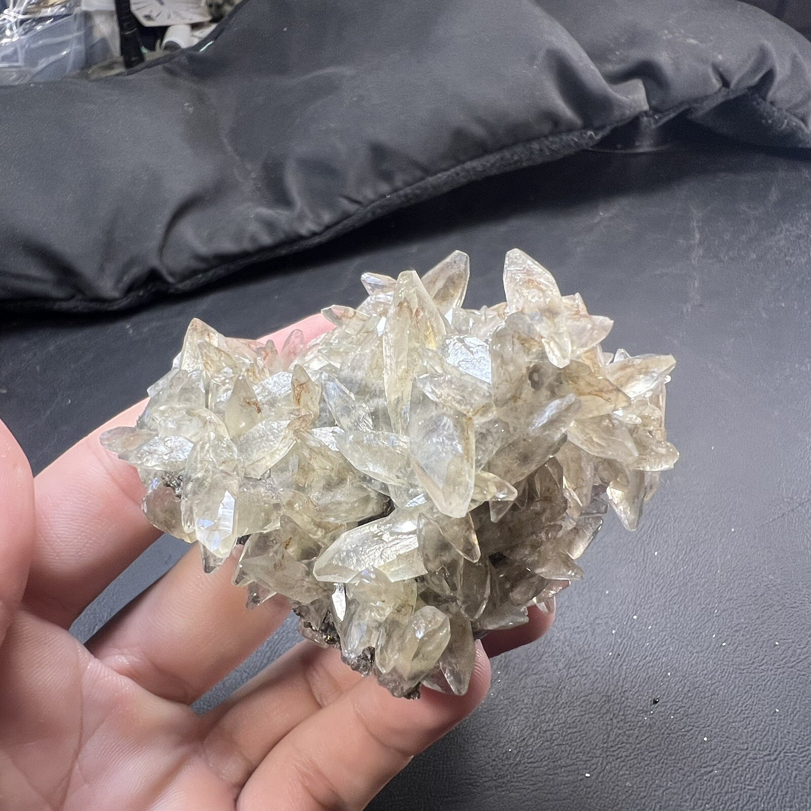 Calcite Crystal with Chalcopyrite Dolomite Matrix / Missouri
