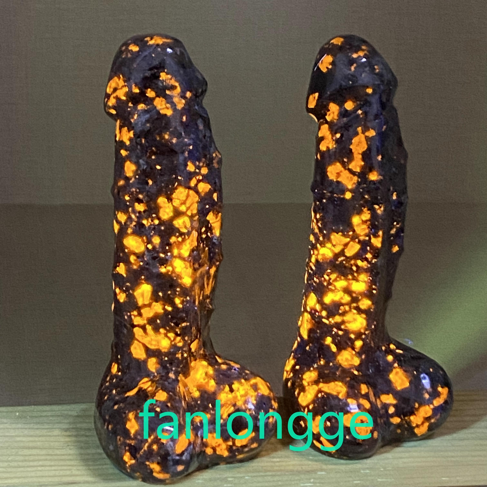6in Wholesale Natural Yooperite male penis Quartz Crystal Carved Figurines 1pc