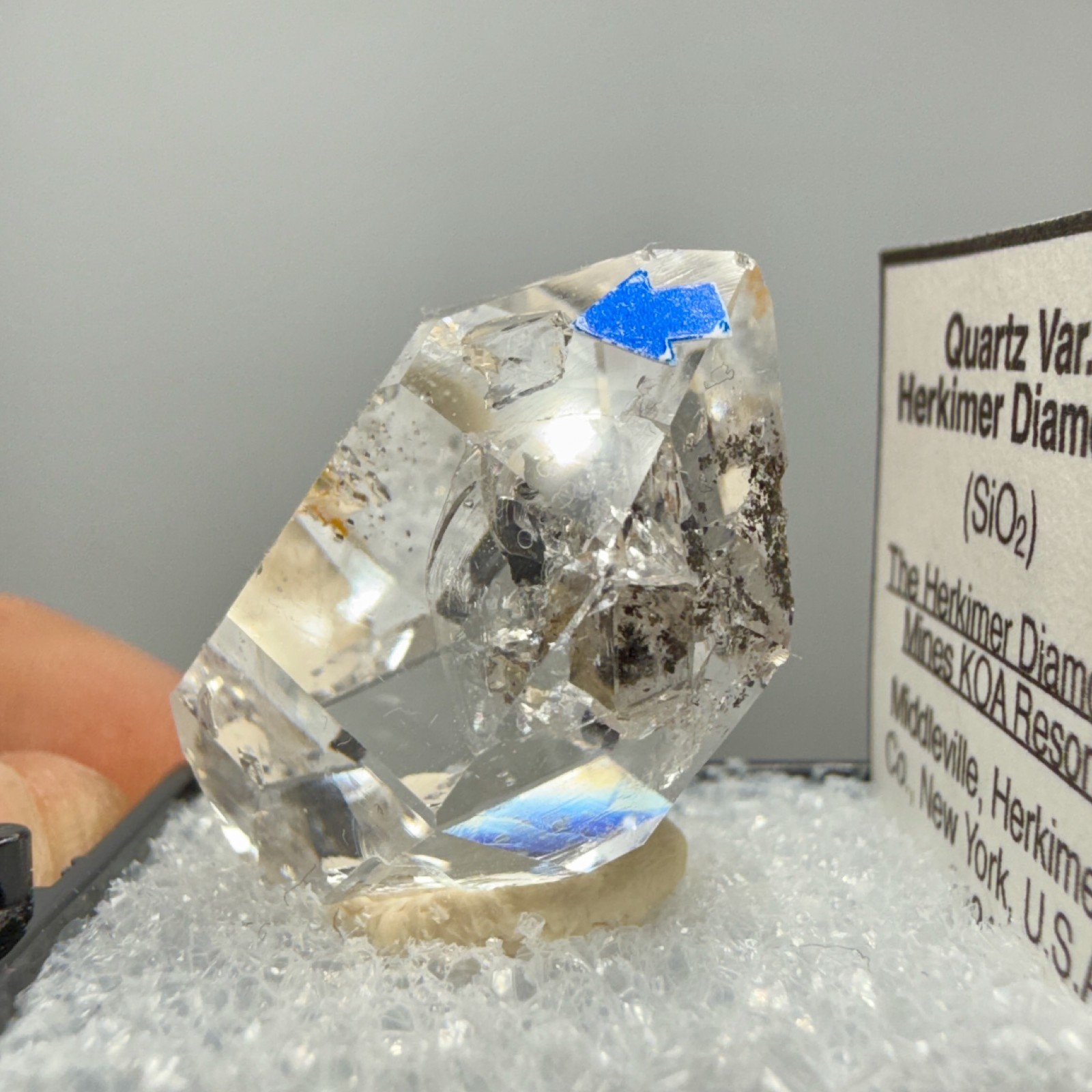 8.63 g Enhydro Herkimer Diamond Gem w/ Moving Gas Bubble, A-Grade Clarity