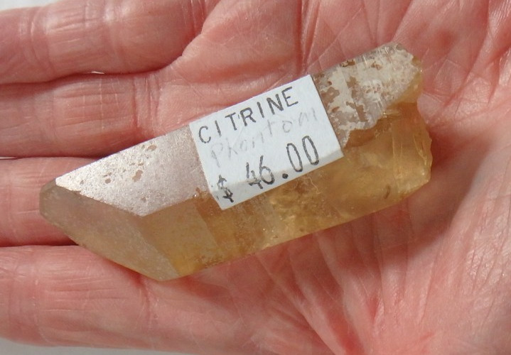 Beautiful Natural Citrine with Phantom $46 from Congo 41.5 grams Honey Color