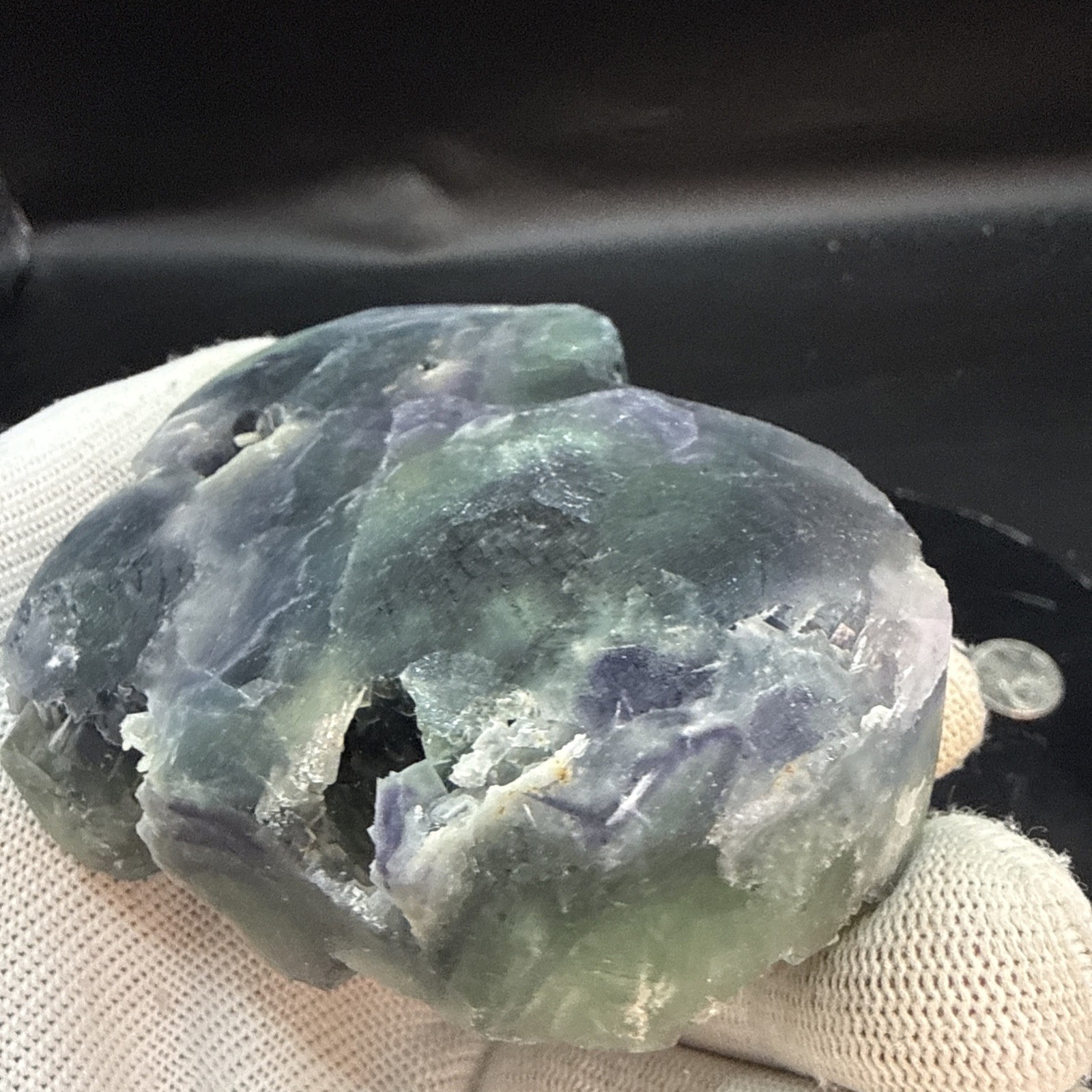 Multi-Colored Natural Faced Cubic Flourite Heart Specimen! Minerals, Crystals!