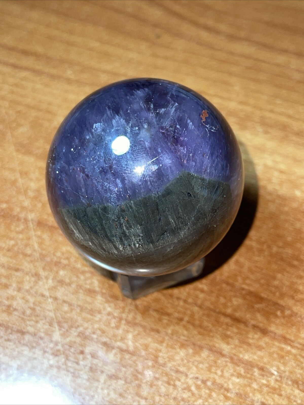 Auralite 23 Crystal Sphere Ball Orb With Excellent Flash 46.9mm 143g