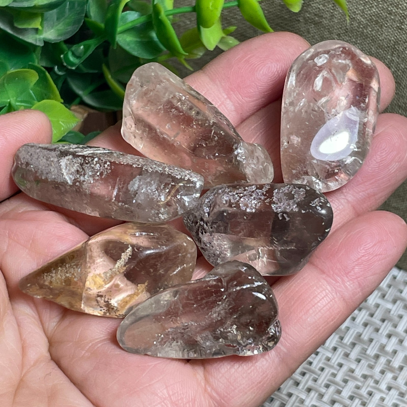 6pcs beautiful stone original Specimen Garden viewing home decor 80g A64