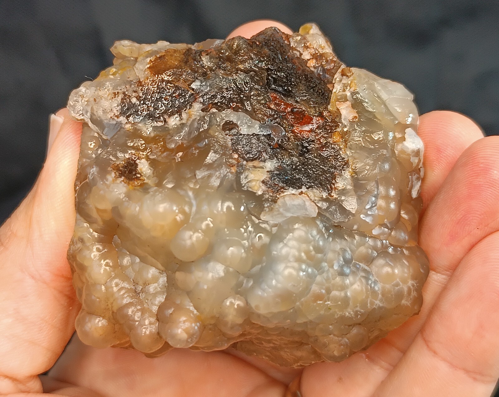 150g/0.33lb turkish grape bodrial agate stone rough, customs duty included