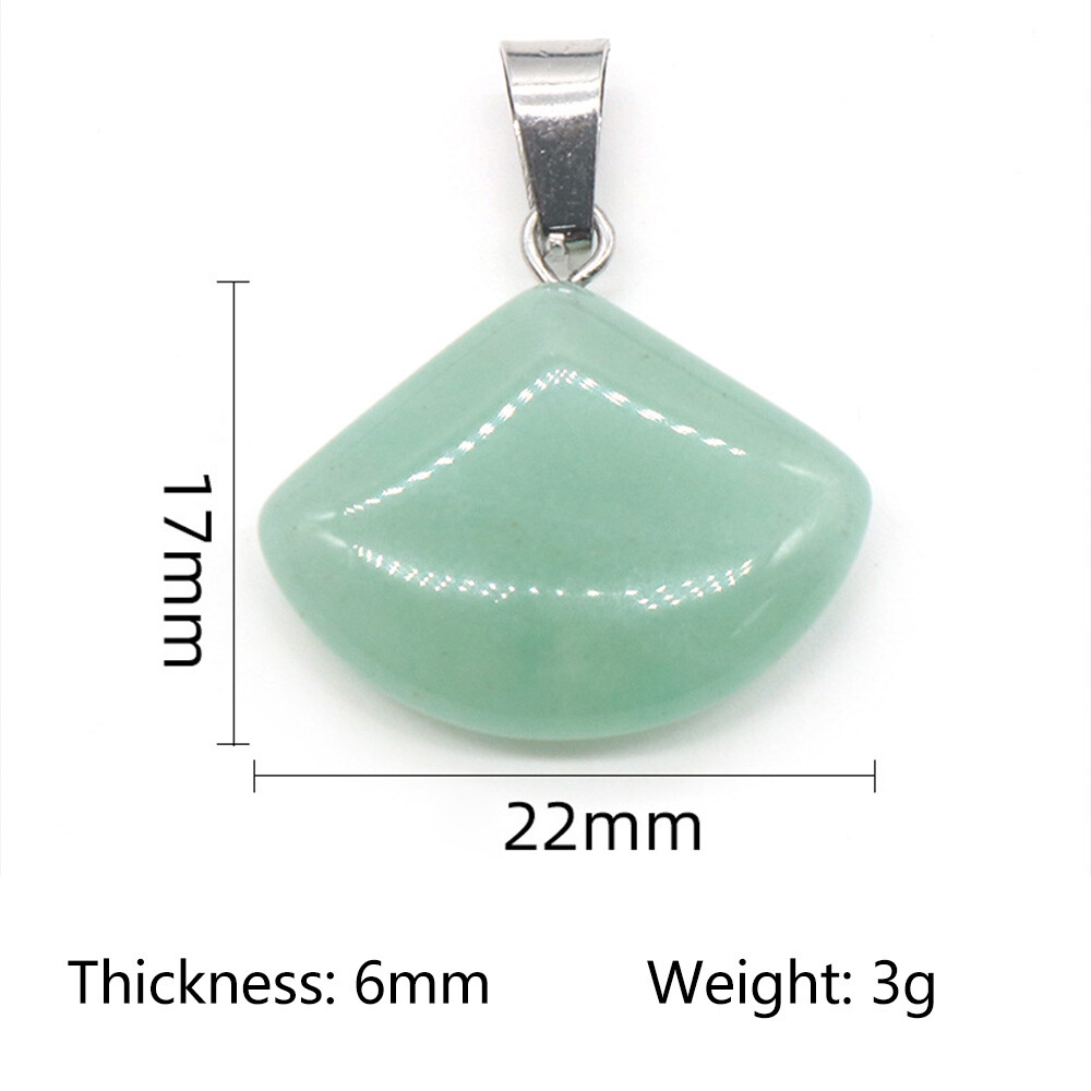 1PC Crystal Star Fan Flower Triangle Shape Pendant Beads Jewelry Making Necklace
