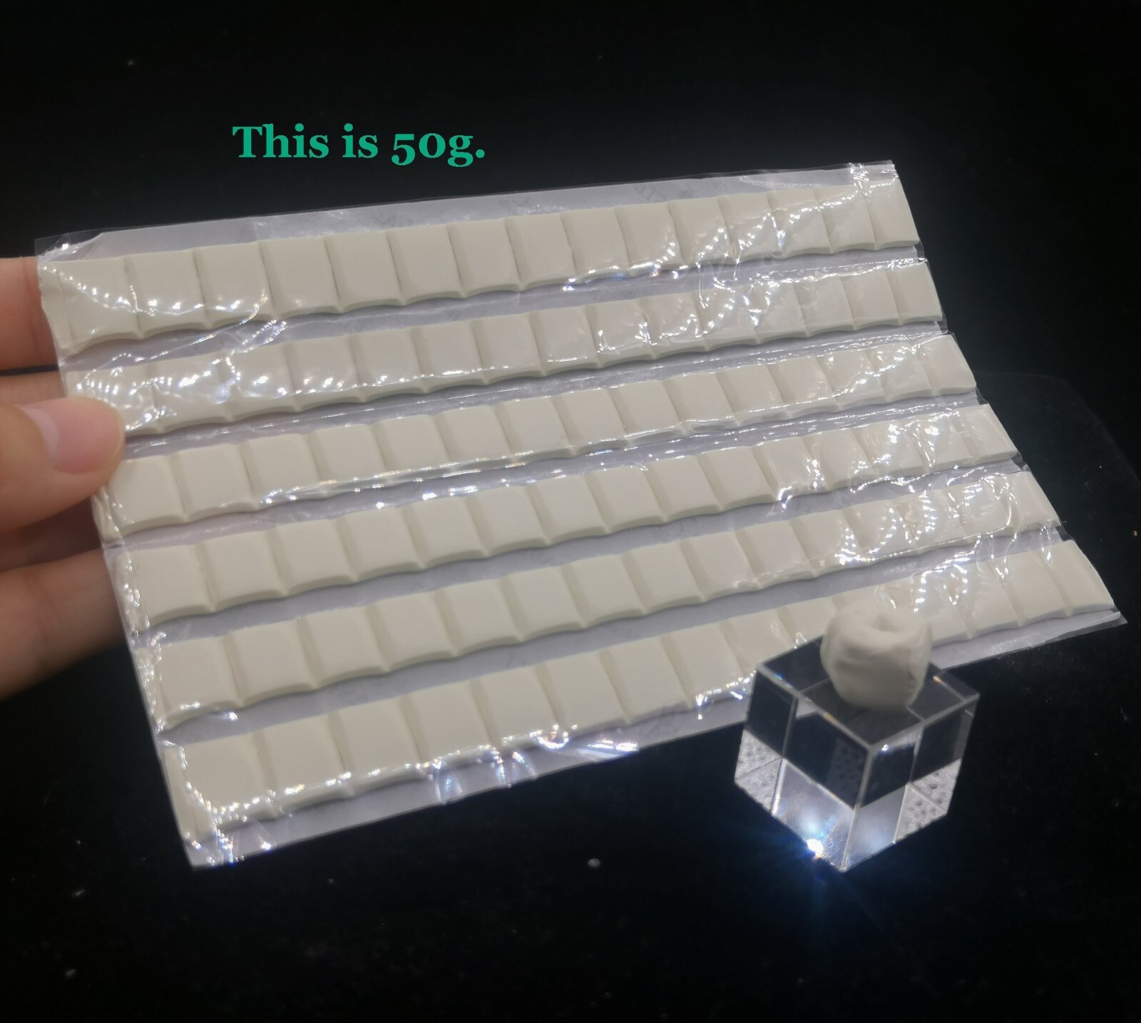 50g Quality Mounting Putty for Minerals, Crystals & Fossils, 50g pack X 1