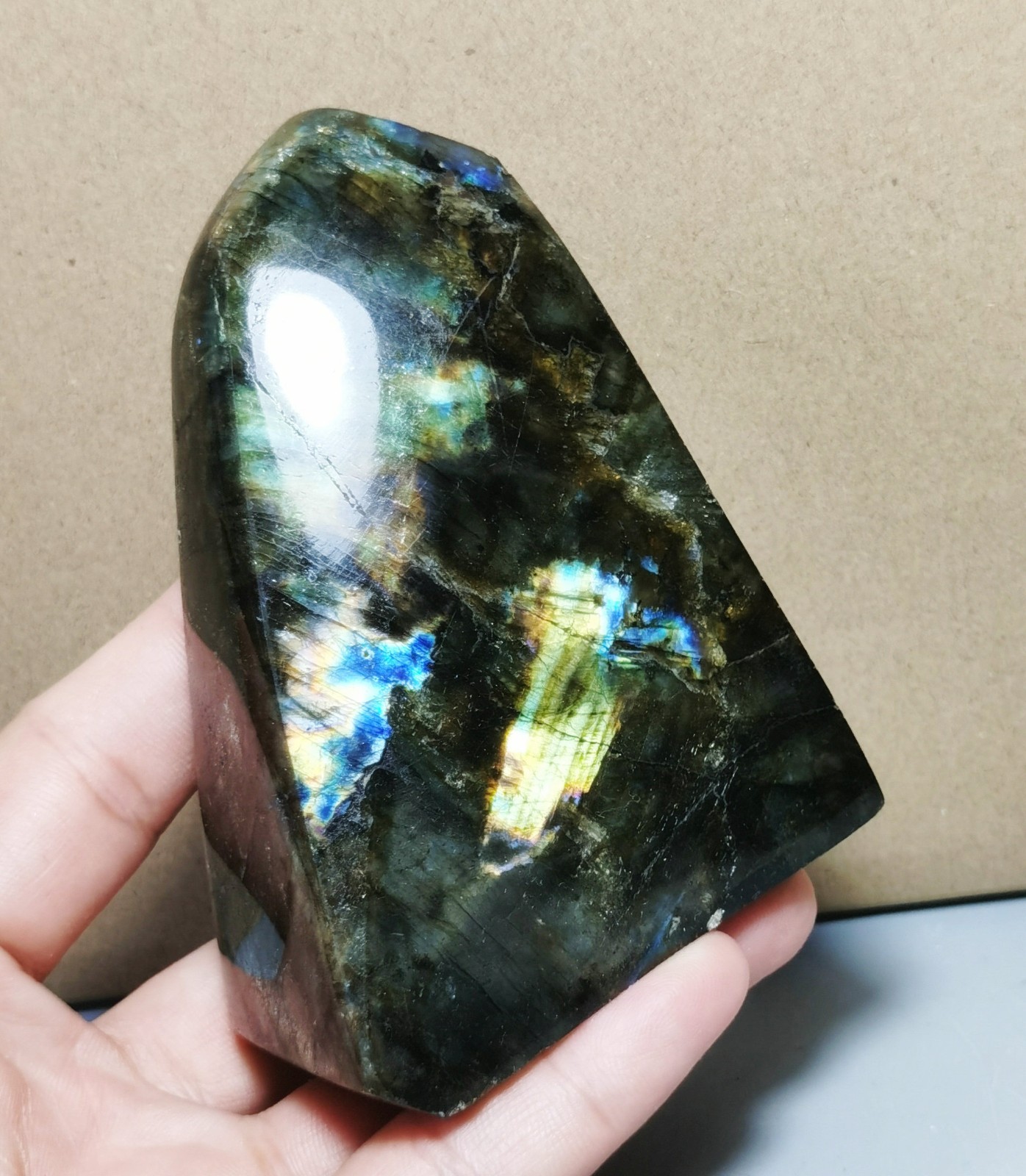 1LB Natural Rare Rainbow Flash Labradorite Freeform Reiki Stone Healing
