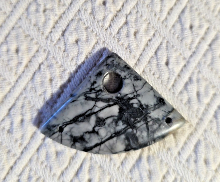 Polished Rock Stone With Small Holes to make Jewelry Set Of 15