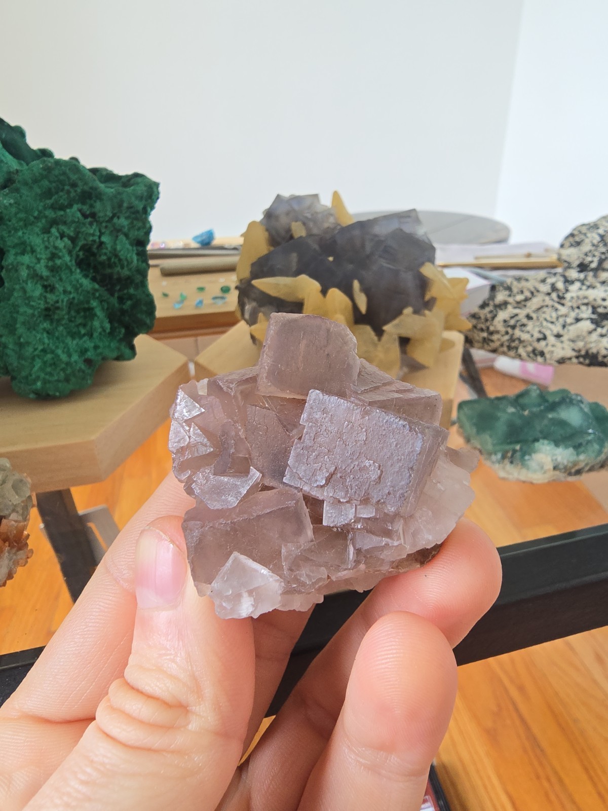 FLUORITE – Light Purple – 87g – From Pakistan – Crystal Mineral Specimen