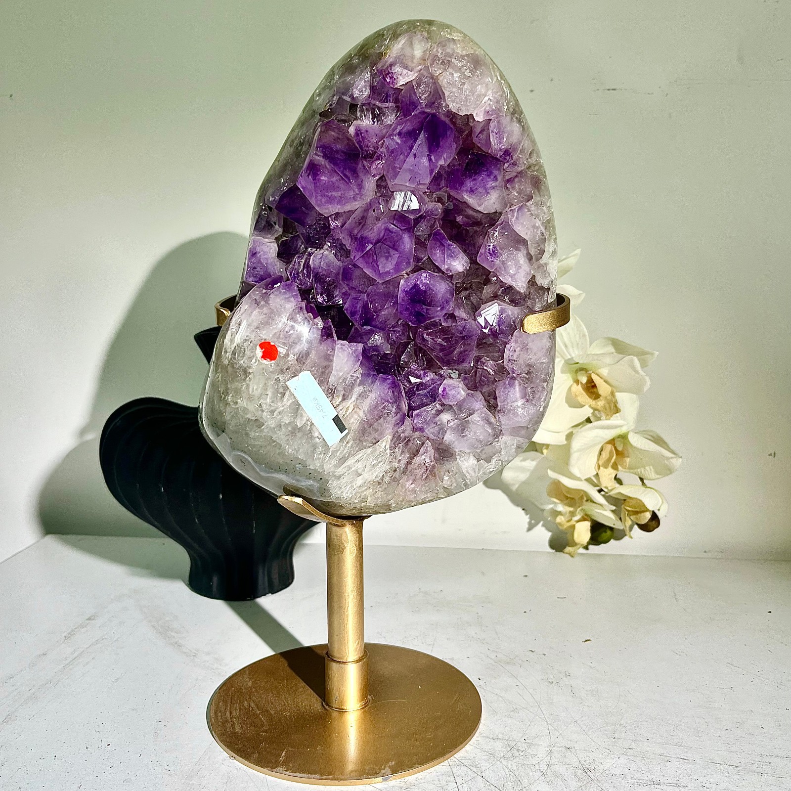 17.67LB Brazil natural Amethyst Cluster Crystal Geode Druzy Energy Rock Gemston