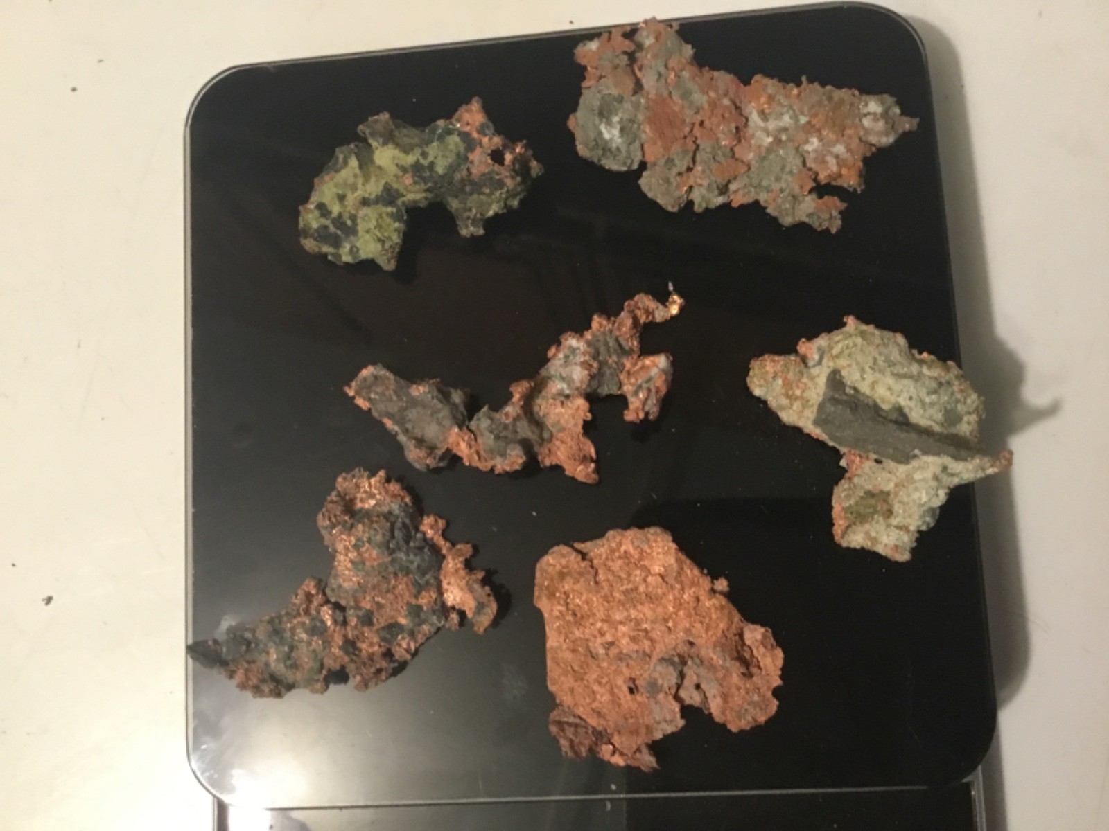 Lot of 6 Natural Copper Nugget Specimens Michigan .