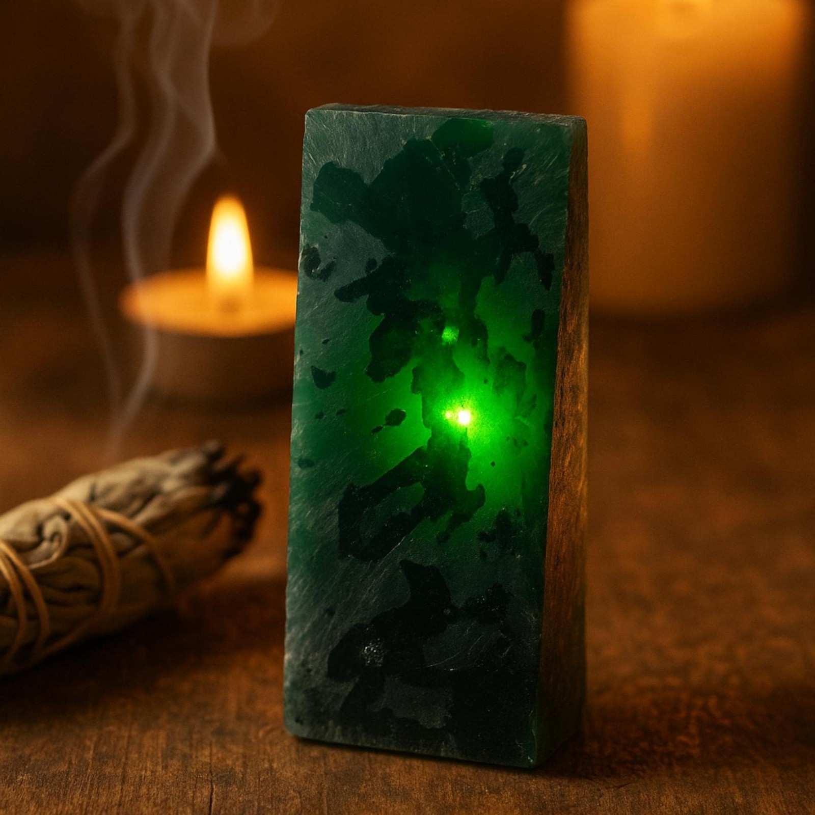 Green Emerald Slice 510-610CT Natural Gemstone Slab for Cabochon Cutting Work