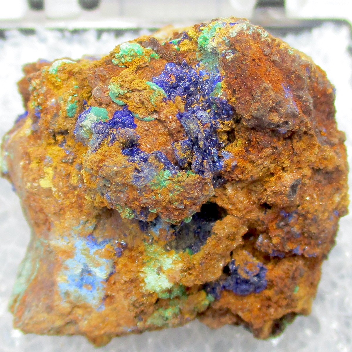 20168 TN Azurite Malachite (?)Linarite Lavreotiki East Attica Attica Greece 1418