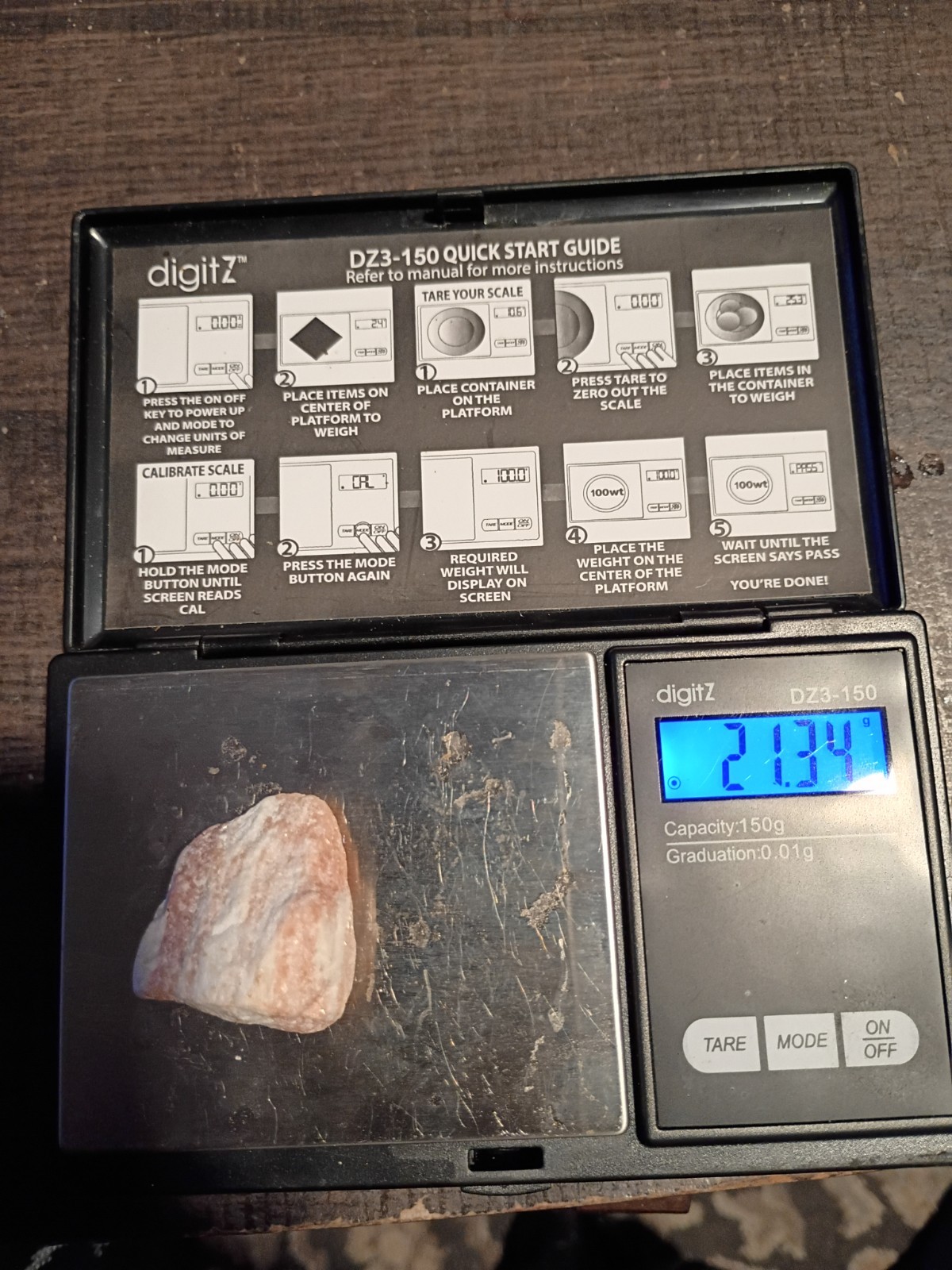 Banded Pink Calcite Manganoan Rough Specimen Striated White Quartz Natural Rock