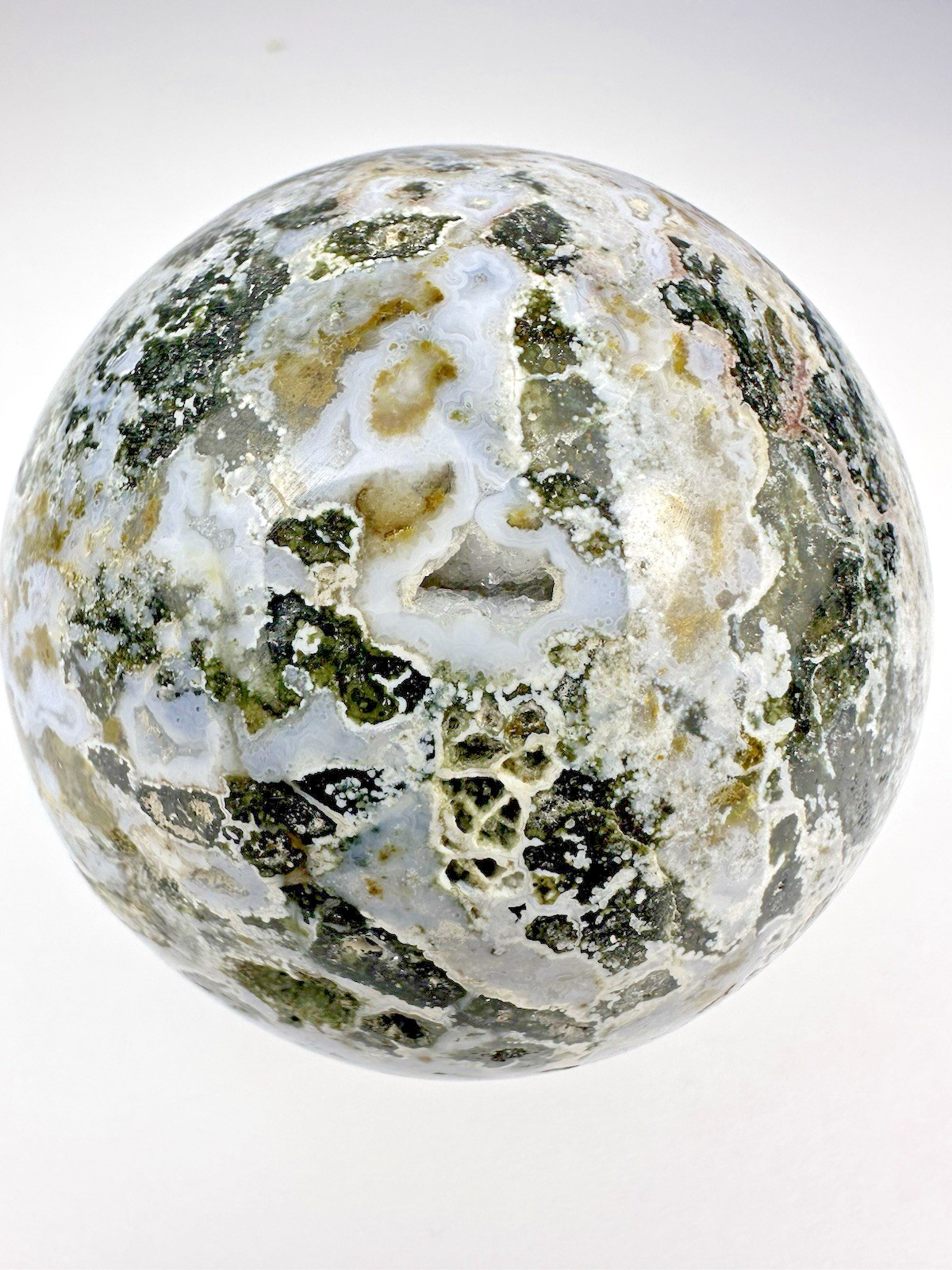 Ocean Jasper Sphere – Polished 320 grams/11. oz – New