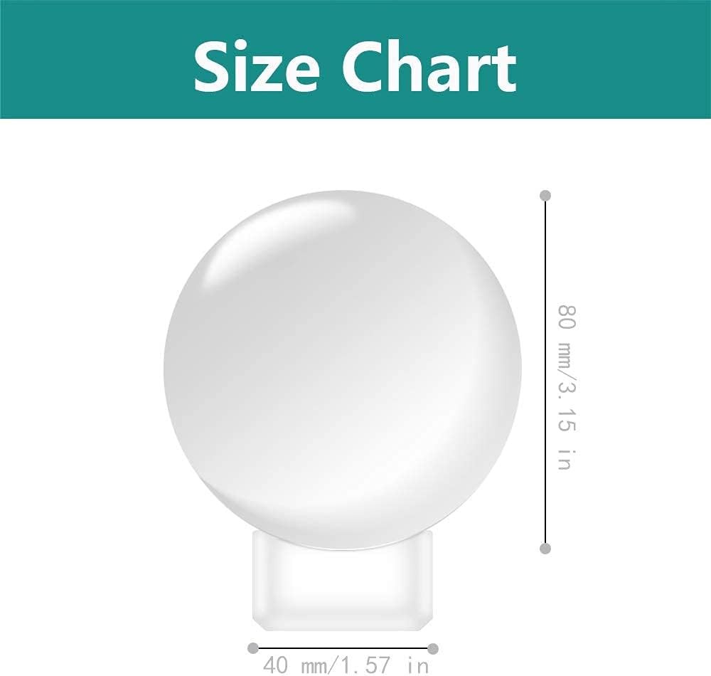 MerryNine 80mm/3.15″ Photograph K9 Crystal Ball with Stylish Clear-clear