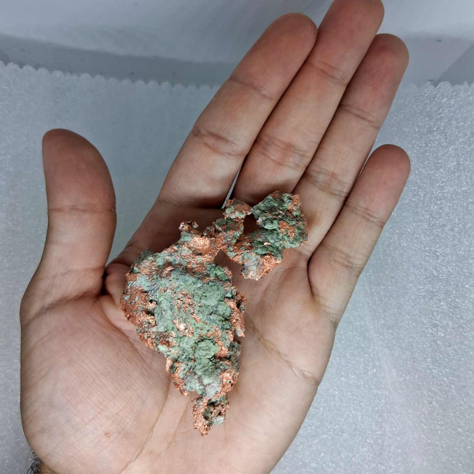Raw Native Copper Specimen With Chrysocolla Large Natural Healing Copper Nugget