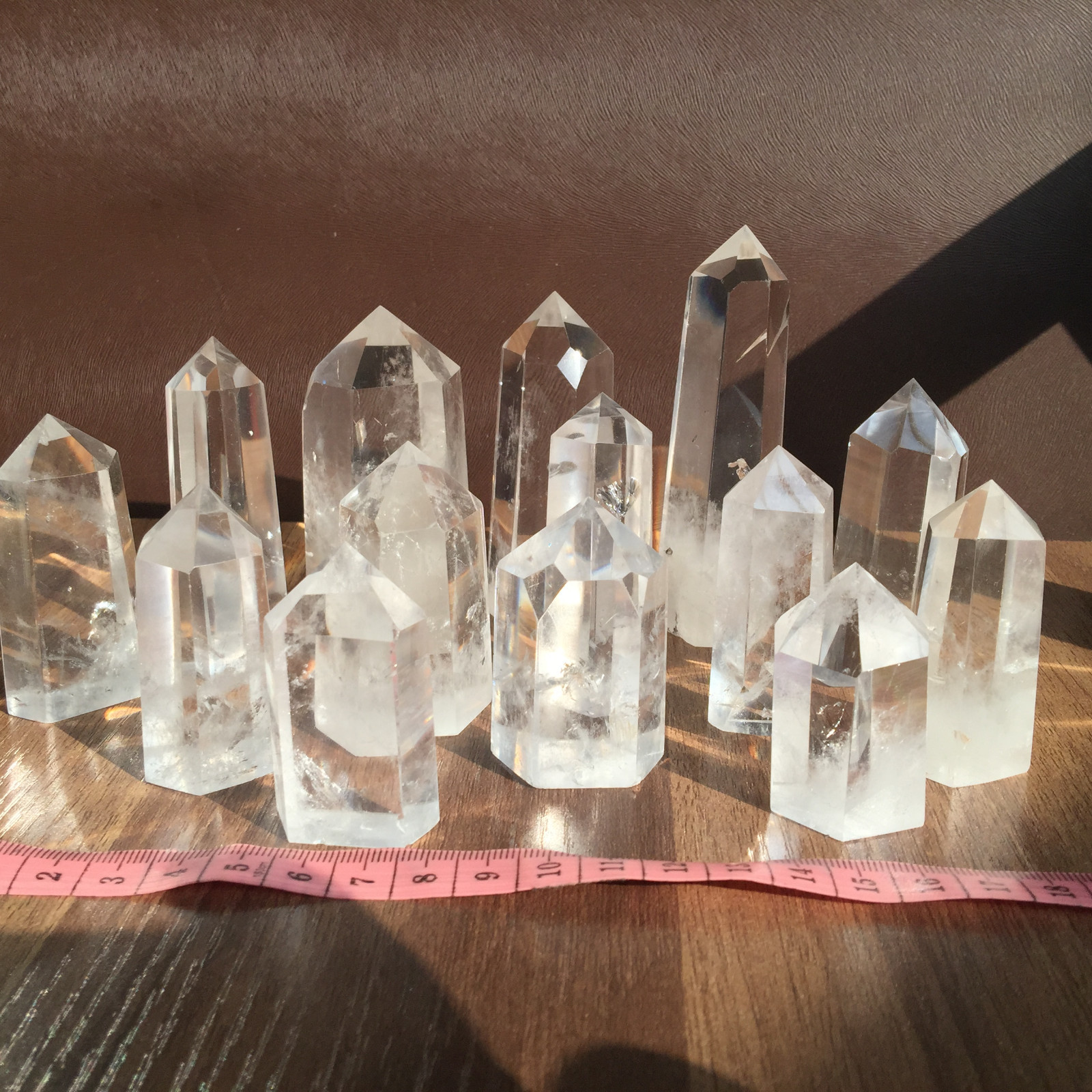 A lot natural clear quartz obelisk white crystal wand point healing random 2.2LB