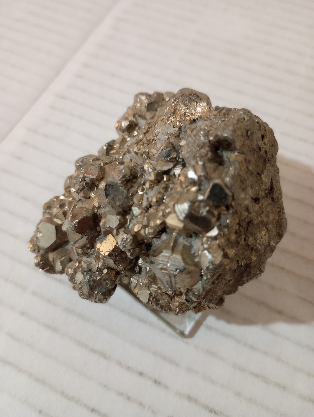 Pyrite Crystal Cluster Fool’s Gold Octahedron Cube Pyritohedron 12 Oz