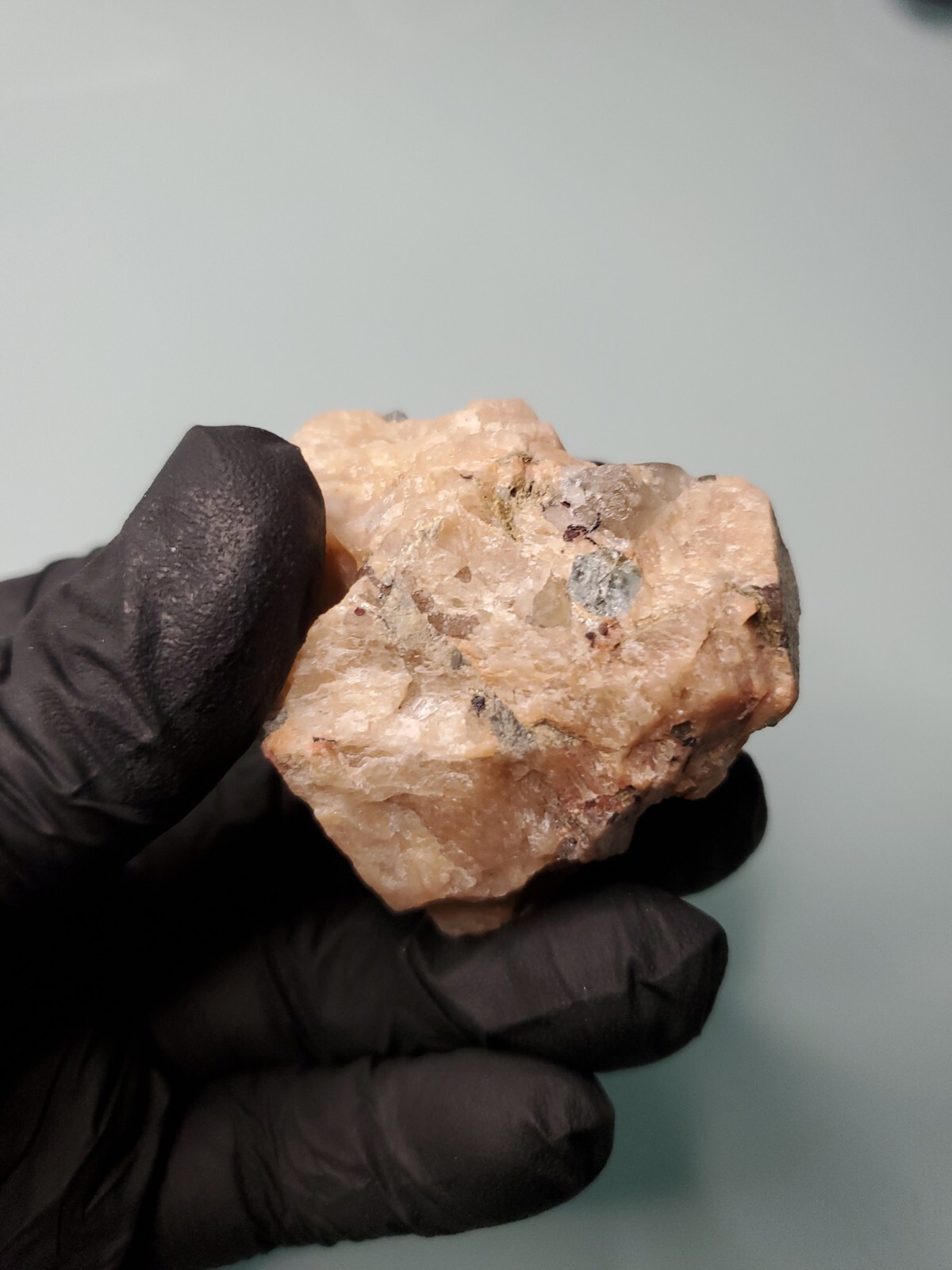 Aquamarine in Feldspar Crystal Specimen 72 grams