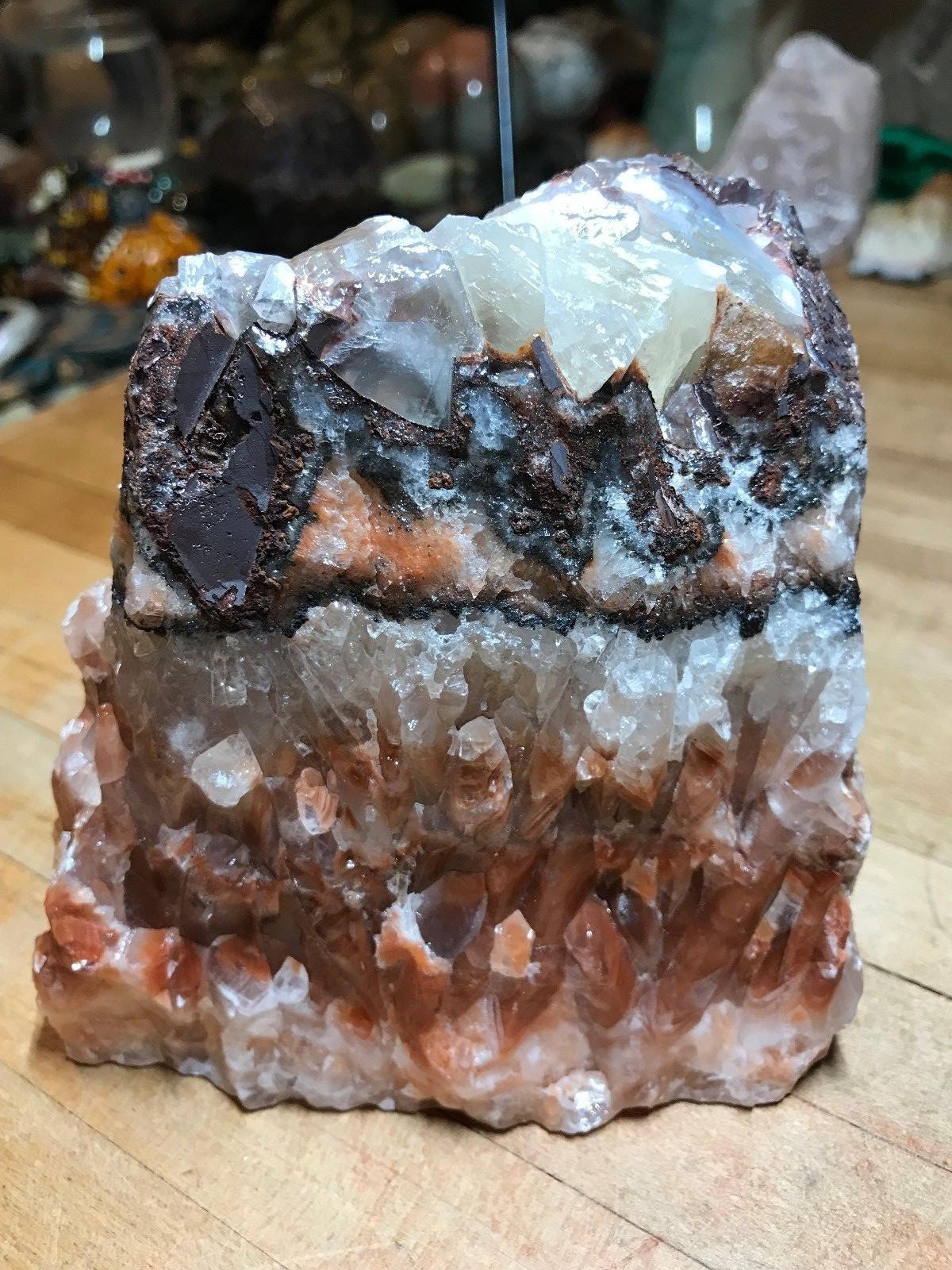 Multicolored Calcite Crystal Mineral Gemstone Medium Natural Rock Specimen 555