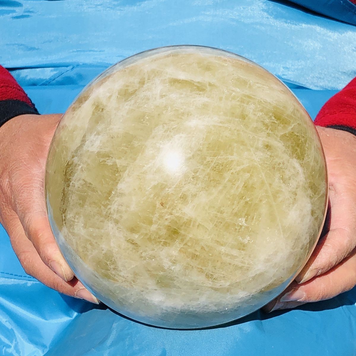 9.76LB Natural Yellow Crystal Ball Quartz Yellow Crystal Ball Healing