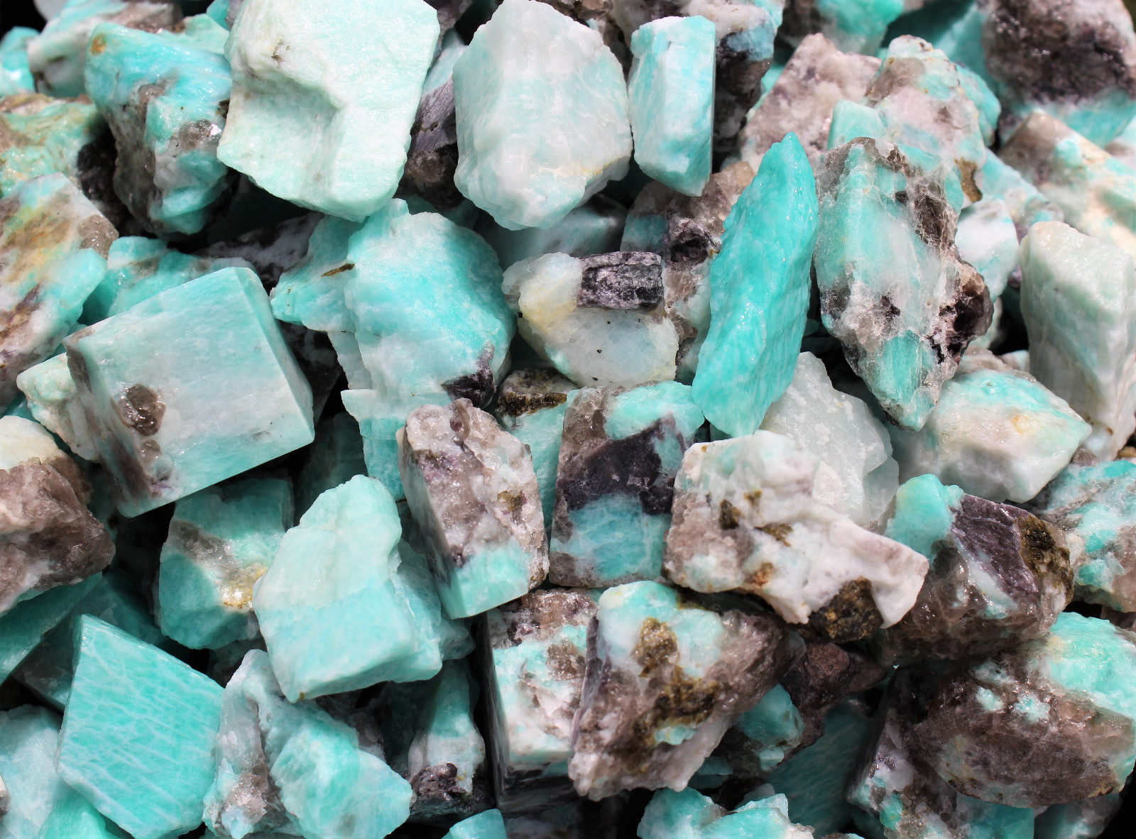HUGE Wholesale 11 lb Lot Bulk Natural Rough Amazonite Crystal Healing Raw