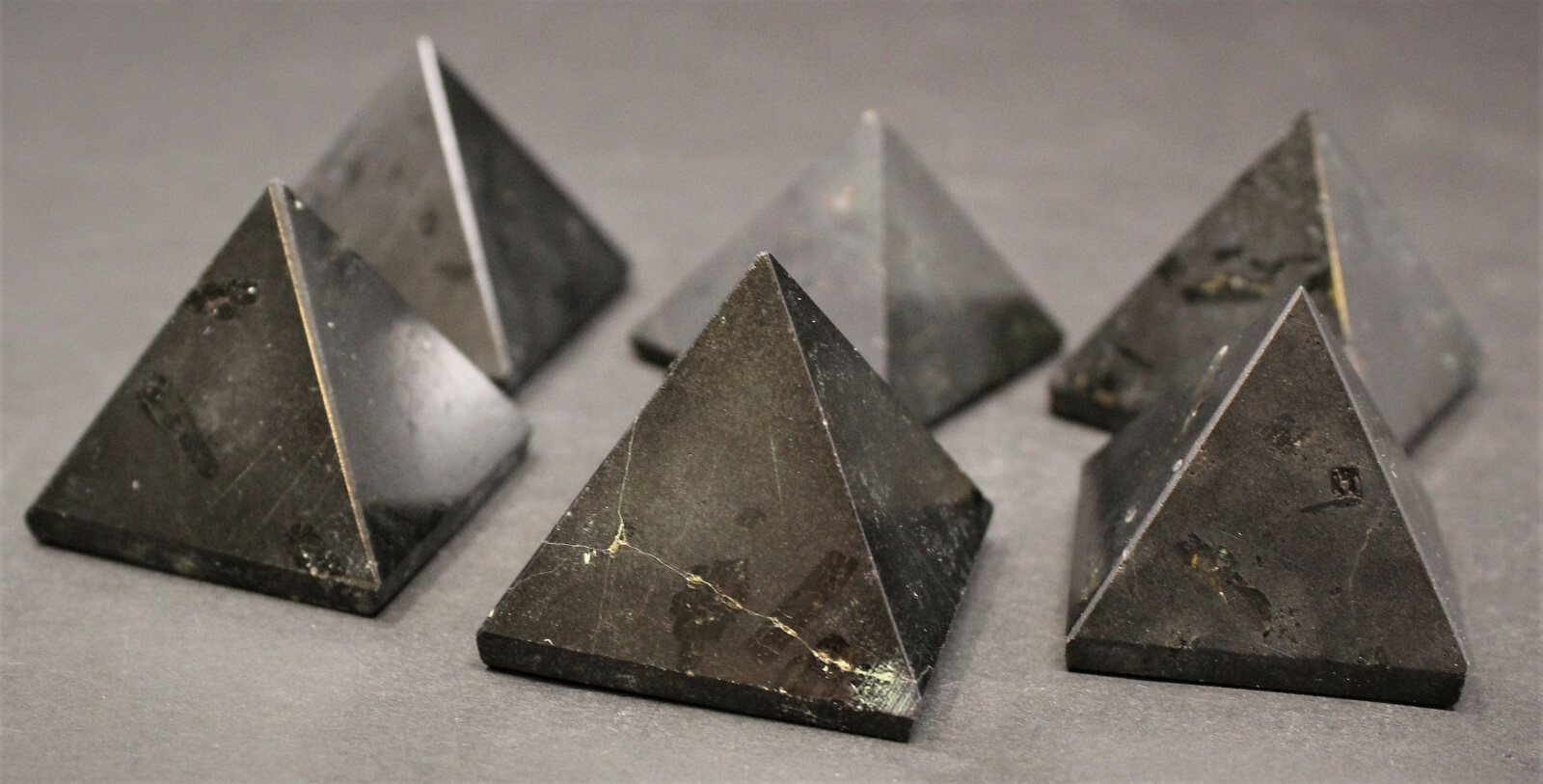 Black Obsidian Crystal Pyramid, Medium 1″ – 1.25″ Crystal Specimen (US Seller)